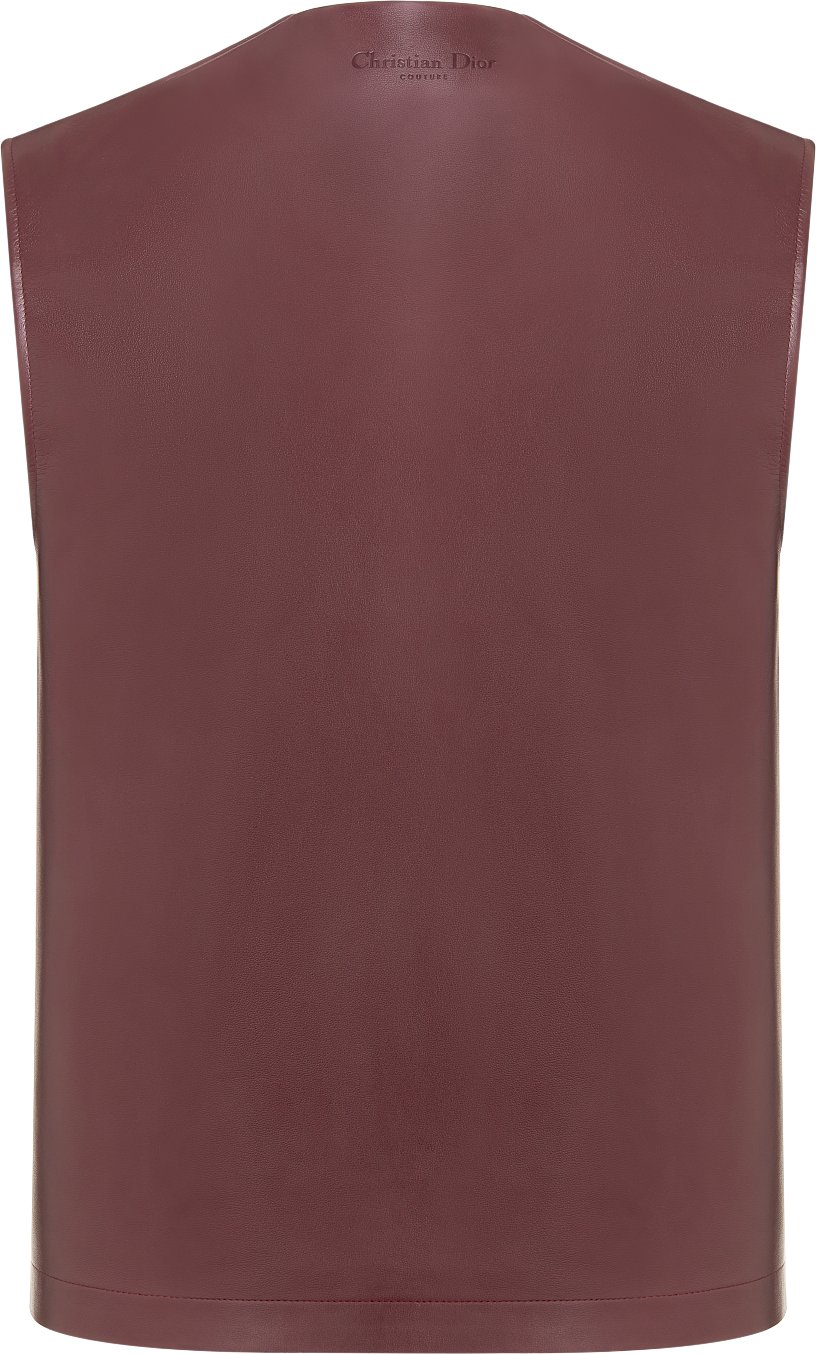 Christian Dior Couture Top Burgundy Calfskin | DIOR