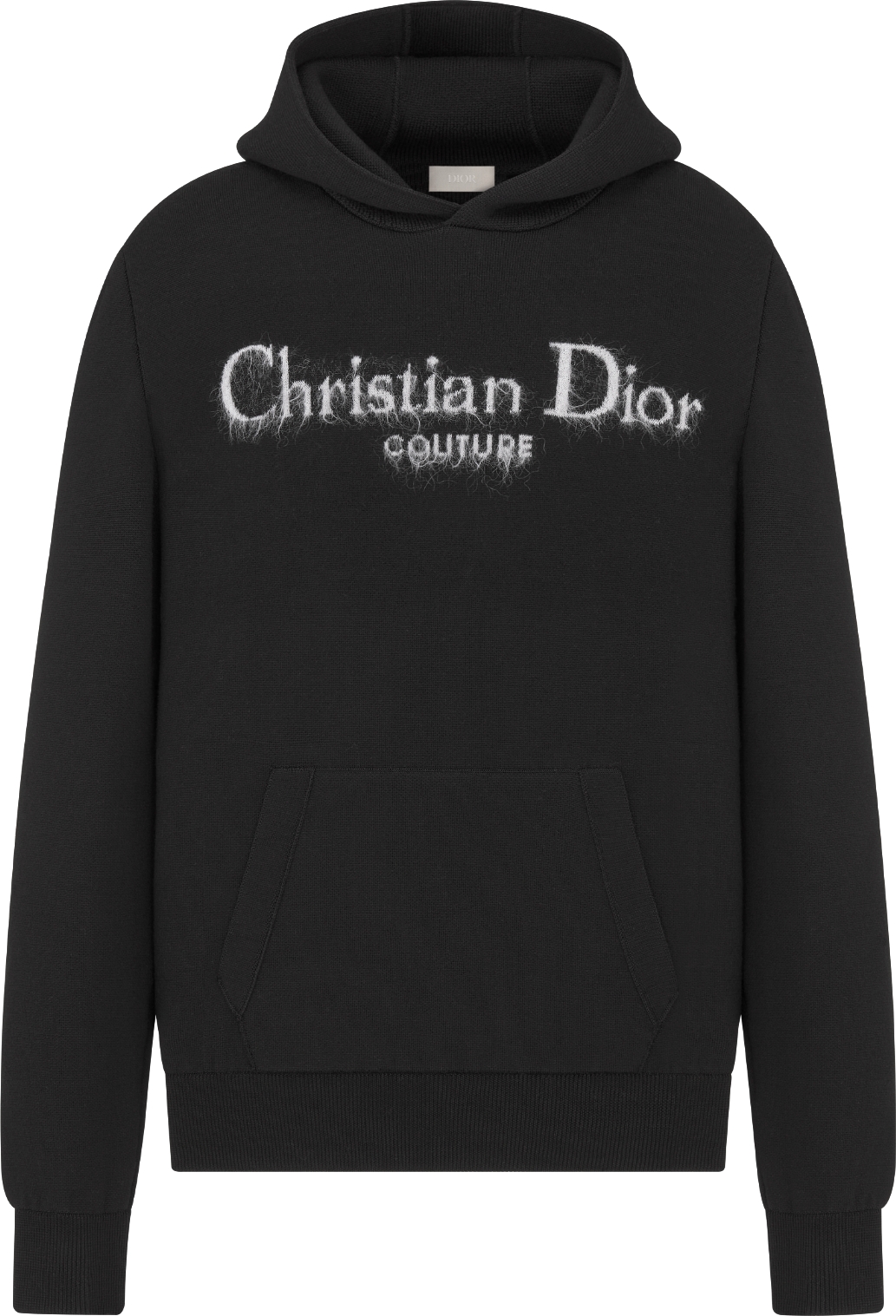 Sudadera con capucha Christian Dior Couture Mezcla de lana negra DIOR