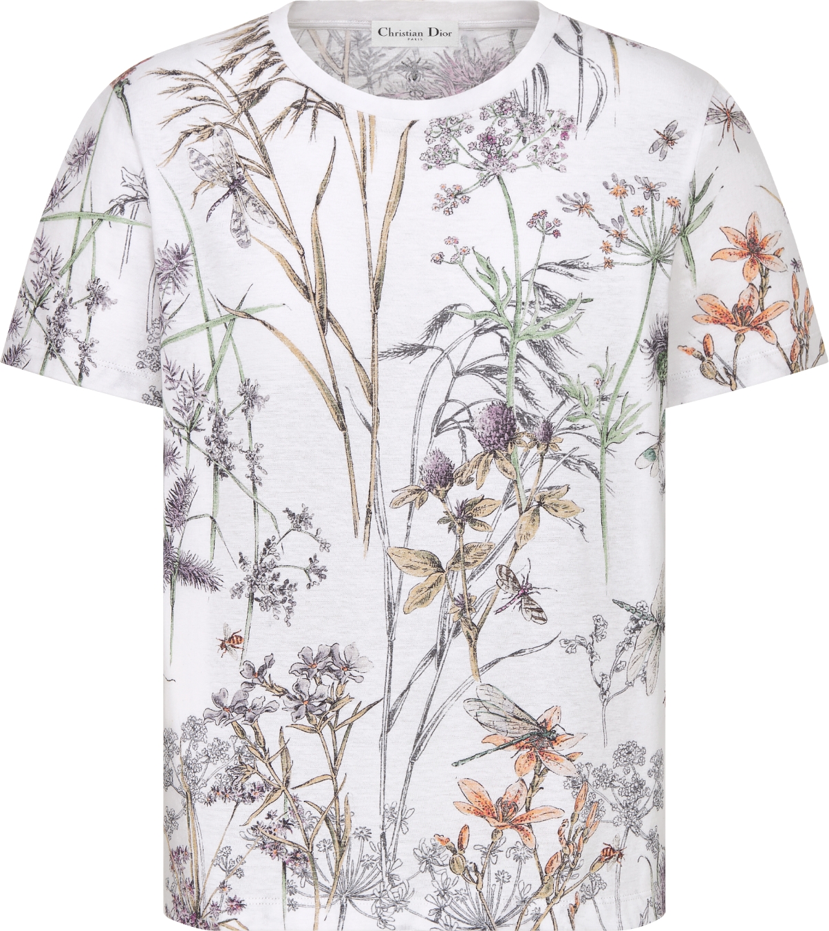 DIOR | Tシャツ Dior Herbarium コットン & リネン ジャージー