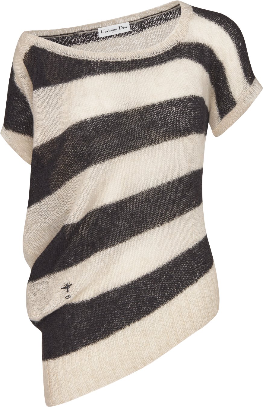 ☆Christian Dior☆最新タグ☆極美品☆アシンメトリー☆ニット☆トップ