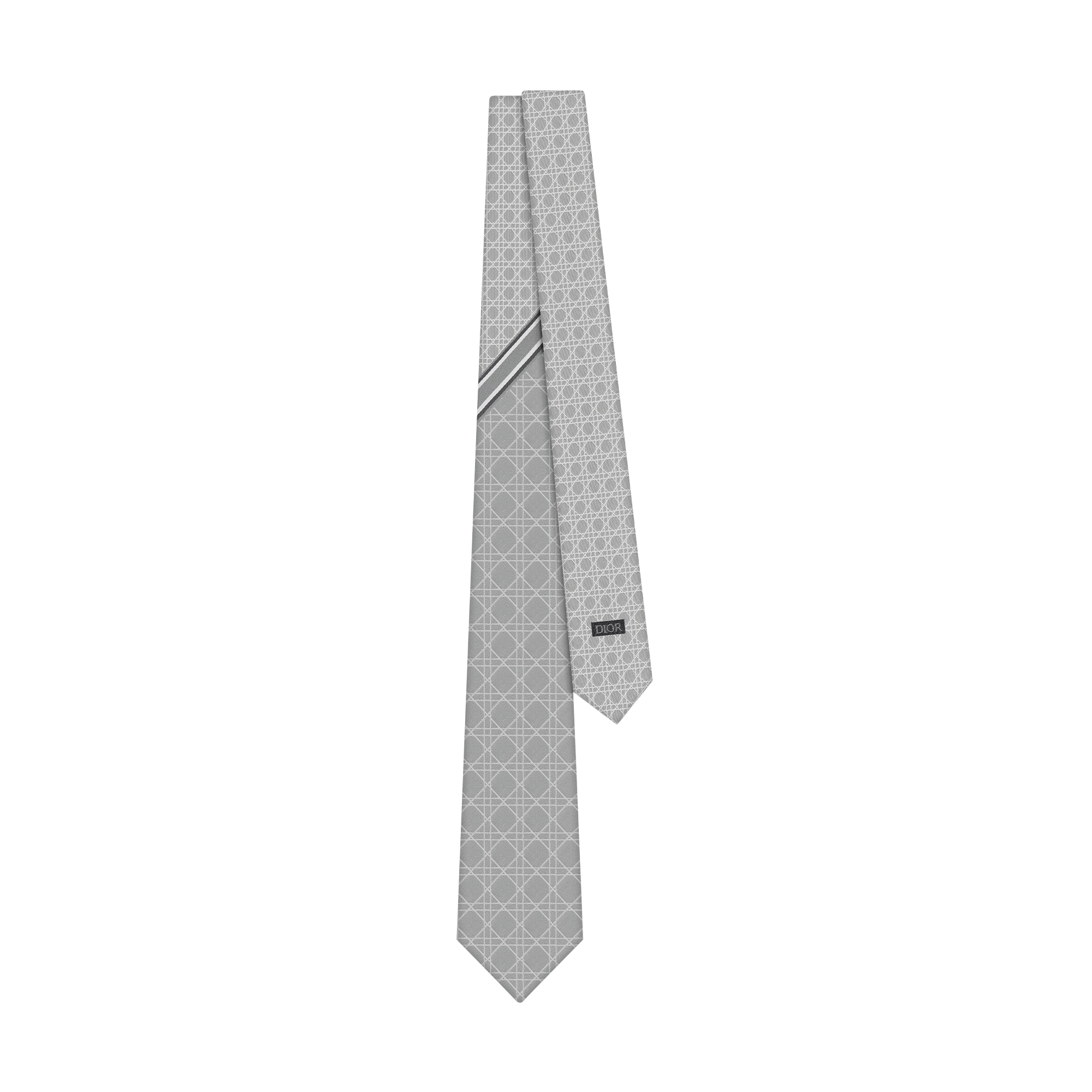  Gray, White and Deep Gray Silk