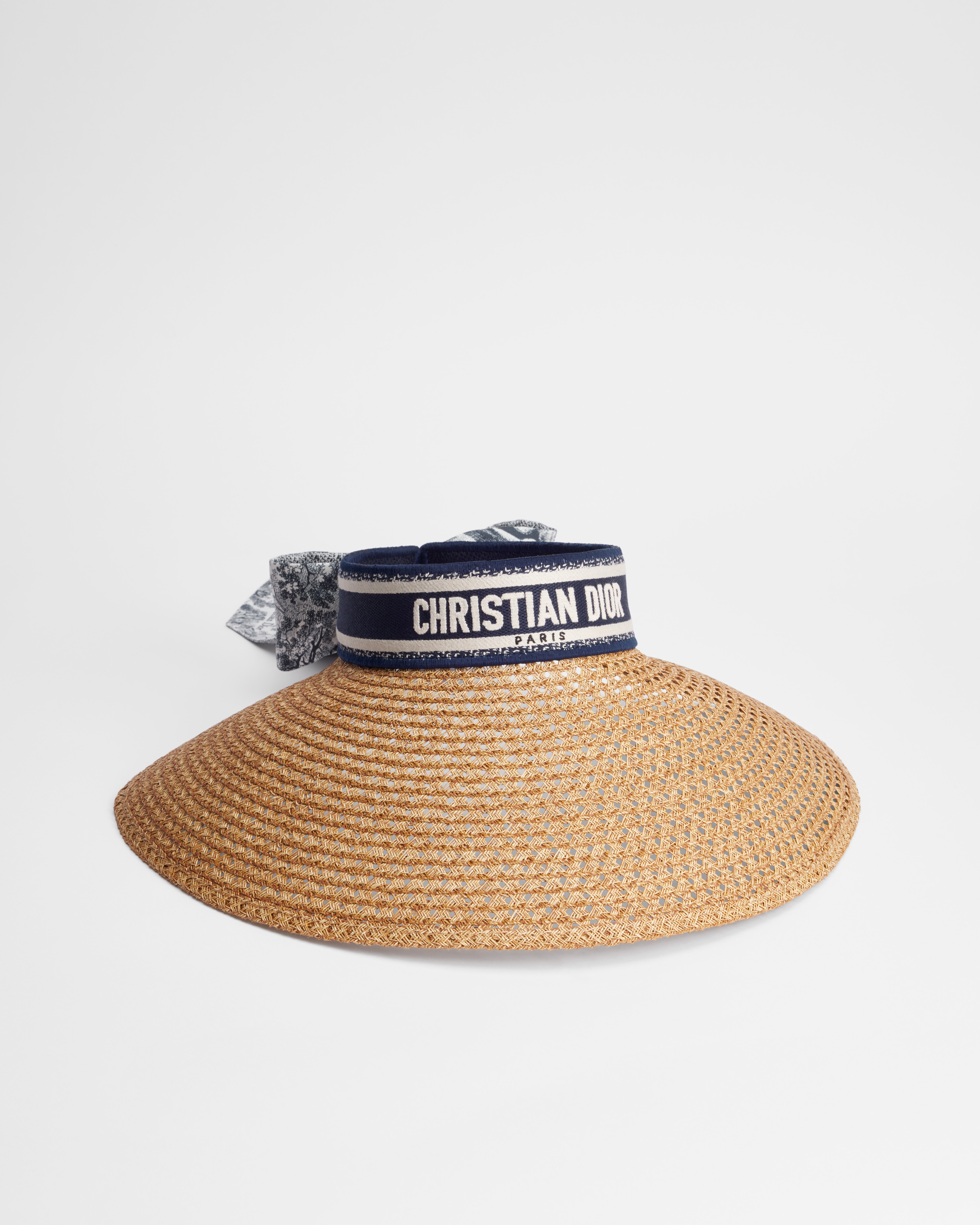 Dioriviera D-Ocean ミッツァ バイザー ストロー & リボン E03