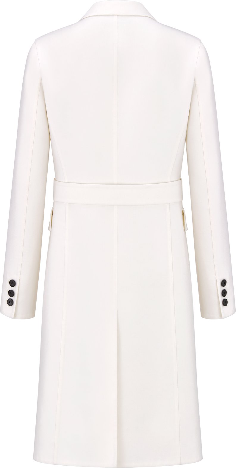 Coat Ecru Double Breasted Virgin Wool and Silk Gabardine DIOR