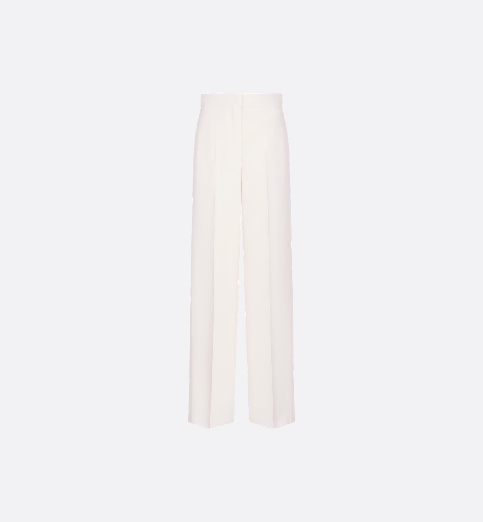 Regular-Fit Pants White Wool and Silk | DIOR Regular-Fit Pants White Wool and Silk | DIOR