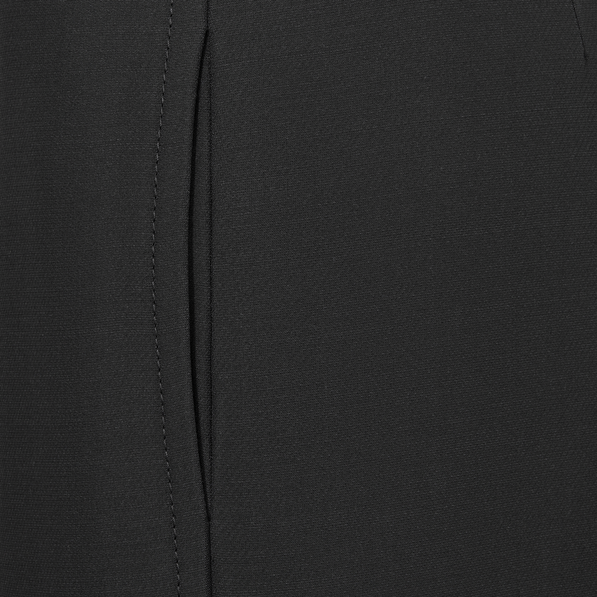 Hose mit geradem Schnitt Wolle und Seide in Schwarz E09