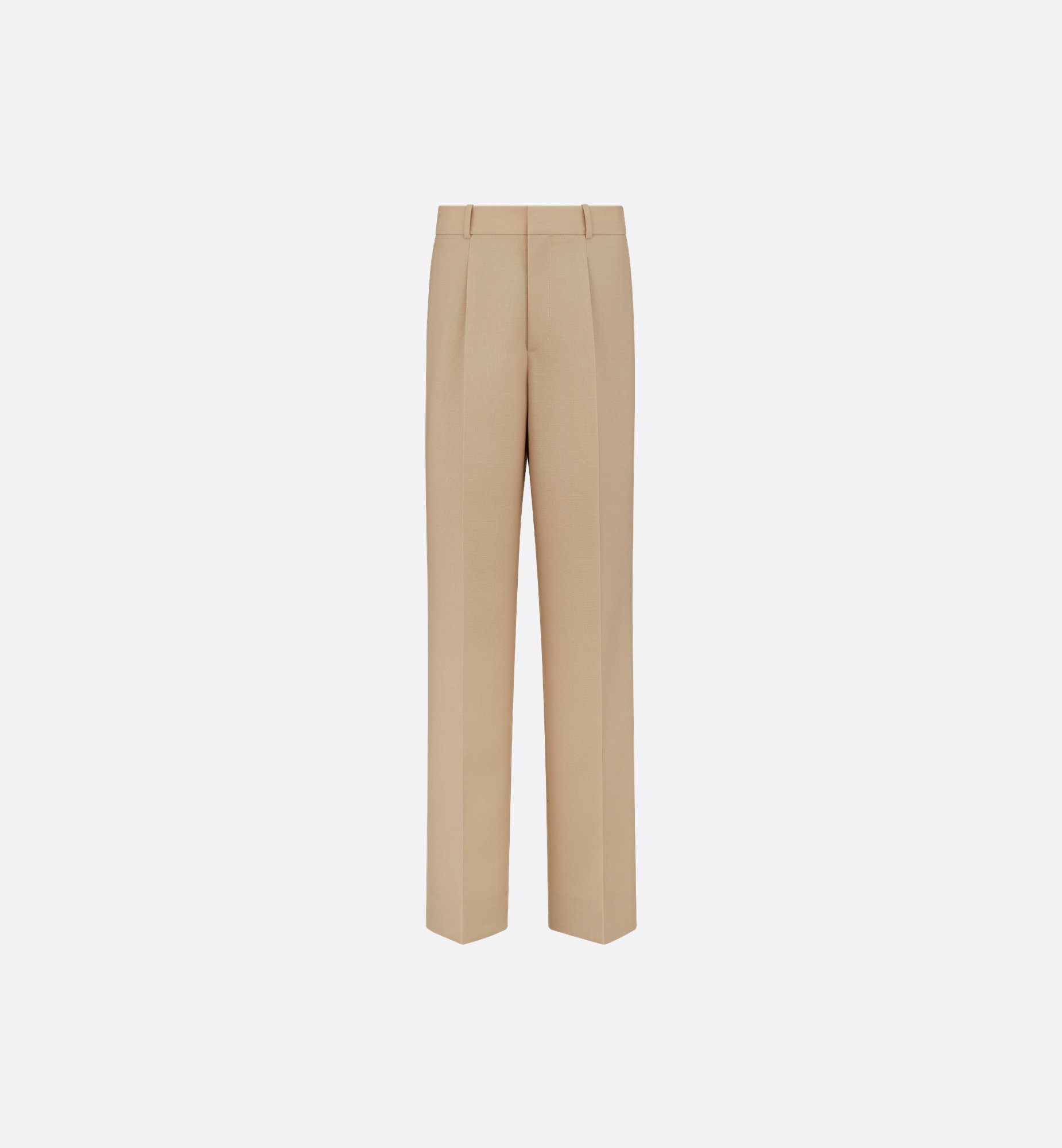 Wide-Leg Pants Beige Virgin Wool and Mohair | DIOR Wide-Leg Pants Beige Virgin Wool and Mohair | DIOR