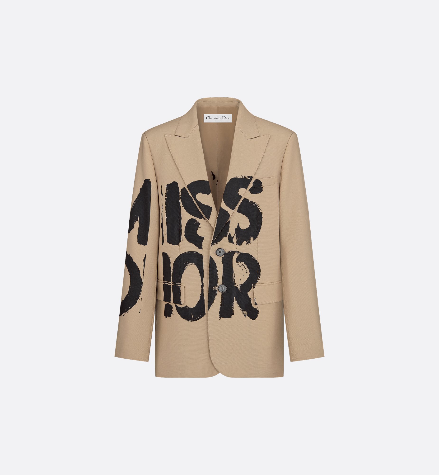 Blazer Beige Virgin Wool and Mohair with Black Miss Dior Blazer Beige Virgin Wool and Mohair with Black Miss Dior