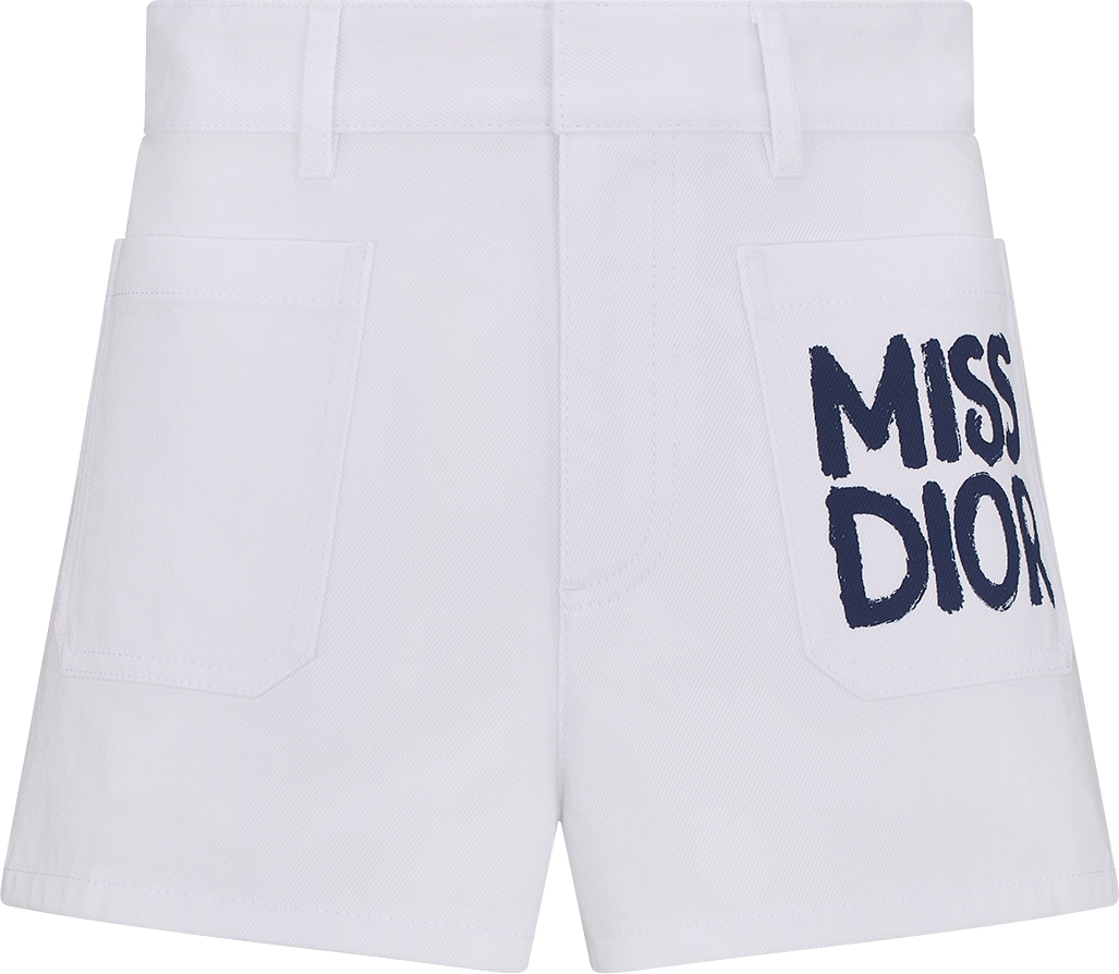 DIOR | ショートパンツ Miss Dior Graffiti コットンデニム