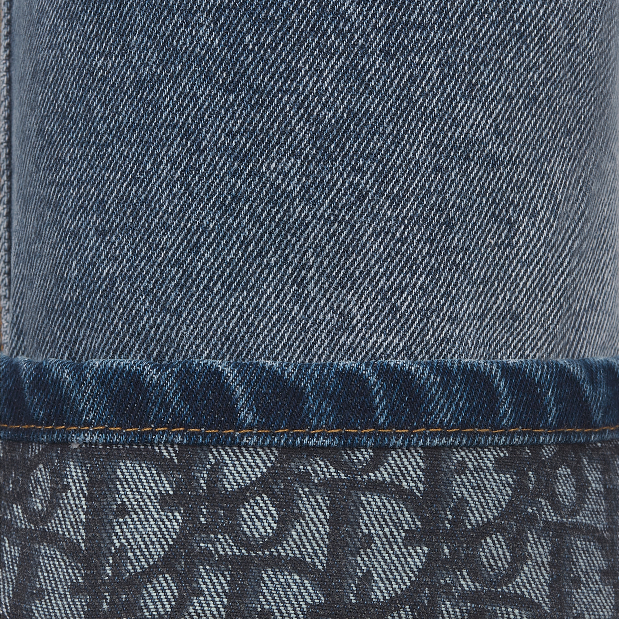 Regular-Fit Jeans Blue Stonewashed Cotton Denim with Dior Oblique Interior E10