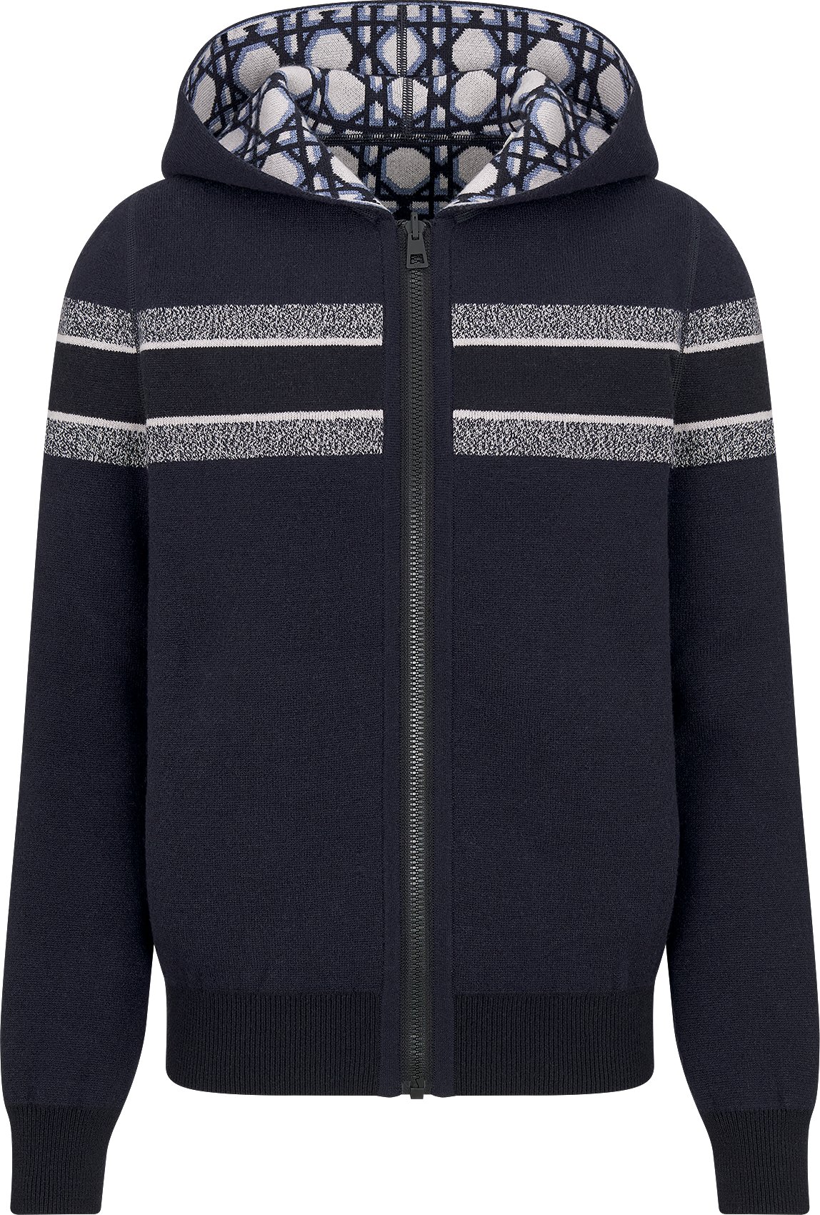 Reversible Zipped Cardigan with Hood Detailed view
