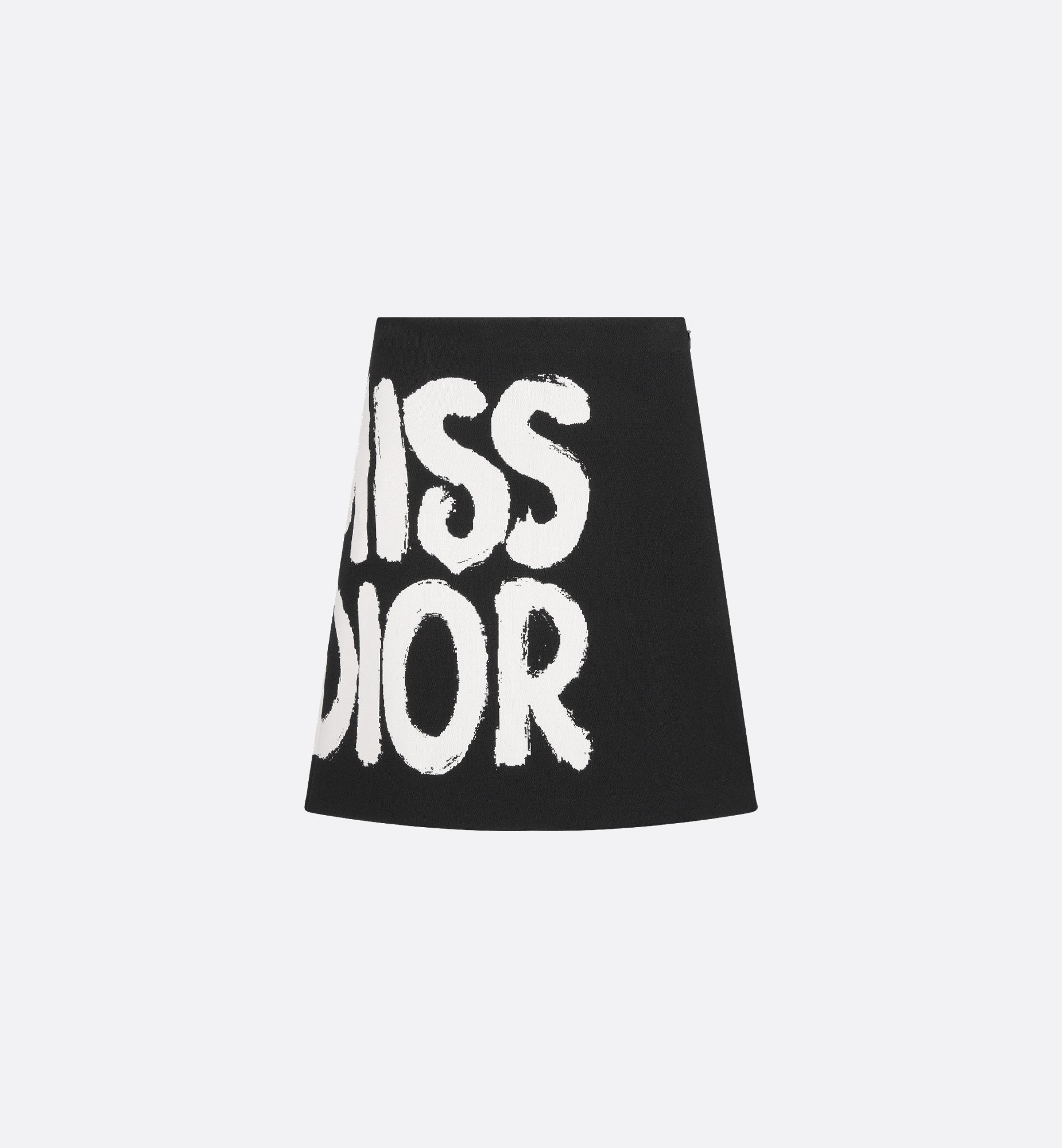 Sweater Black Cashmere and Silk Knit with White Miss Dior Sweater Black Cashmere and Silk Knit with White Miss Dior