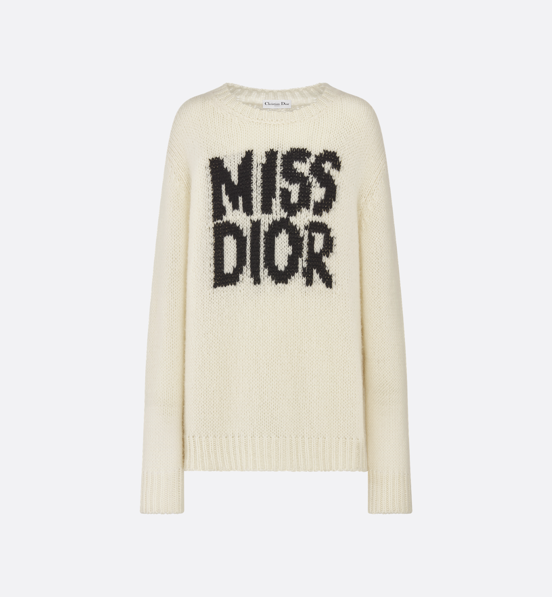 DIOR | ロングセーター Miss Dior Graffiti カシミヤ & シルク DIOR | ロングセーター Miss Dior Graffiti カシミヤ & シルク
