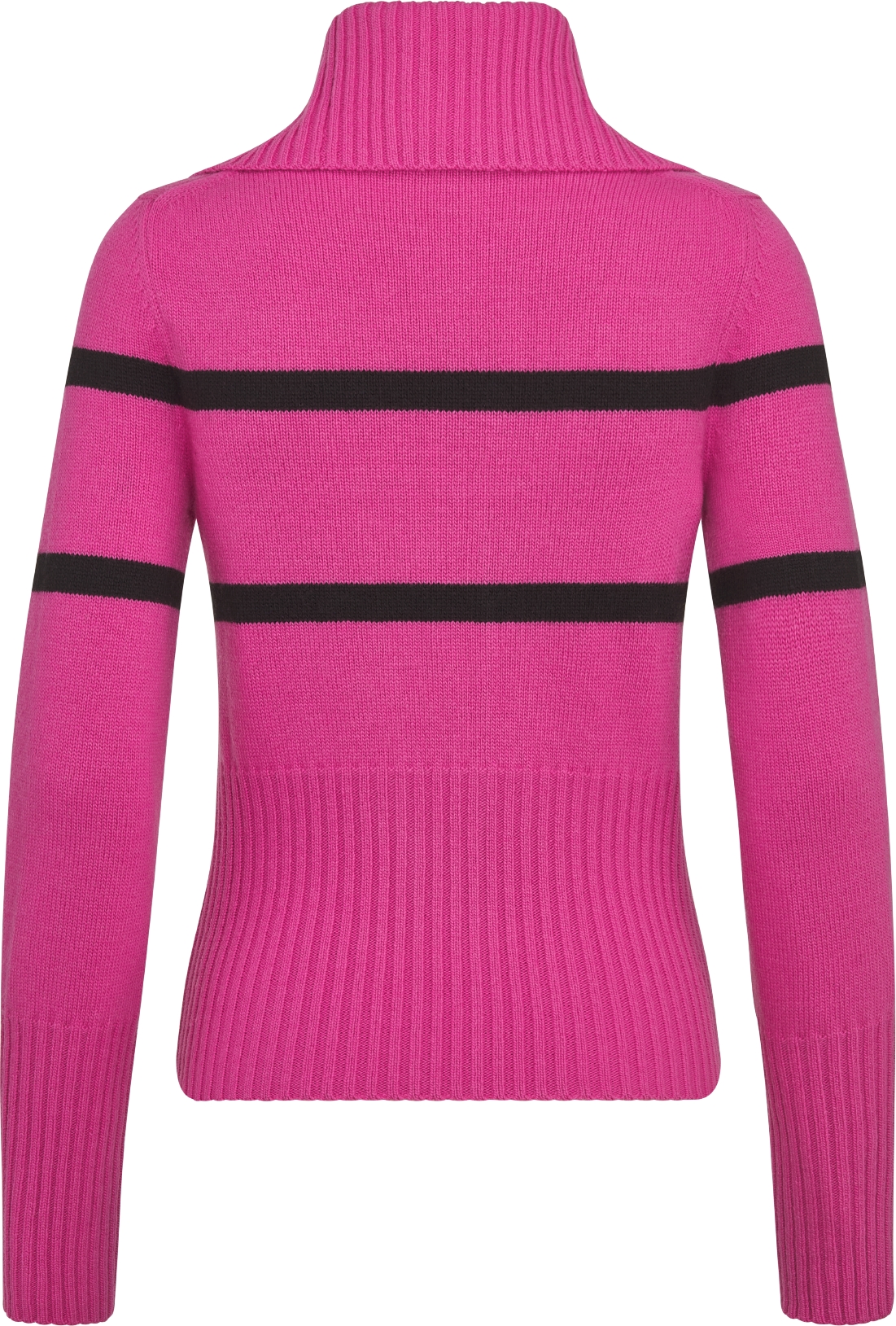 Pull a col montant DiorAlps Maille de laine vierge et cachemire rose vif a motif Miss Dior Graffiti noir DIOR