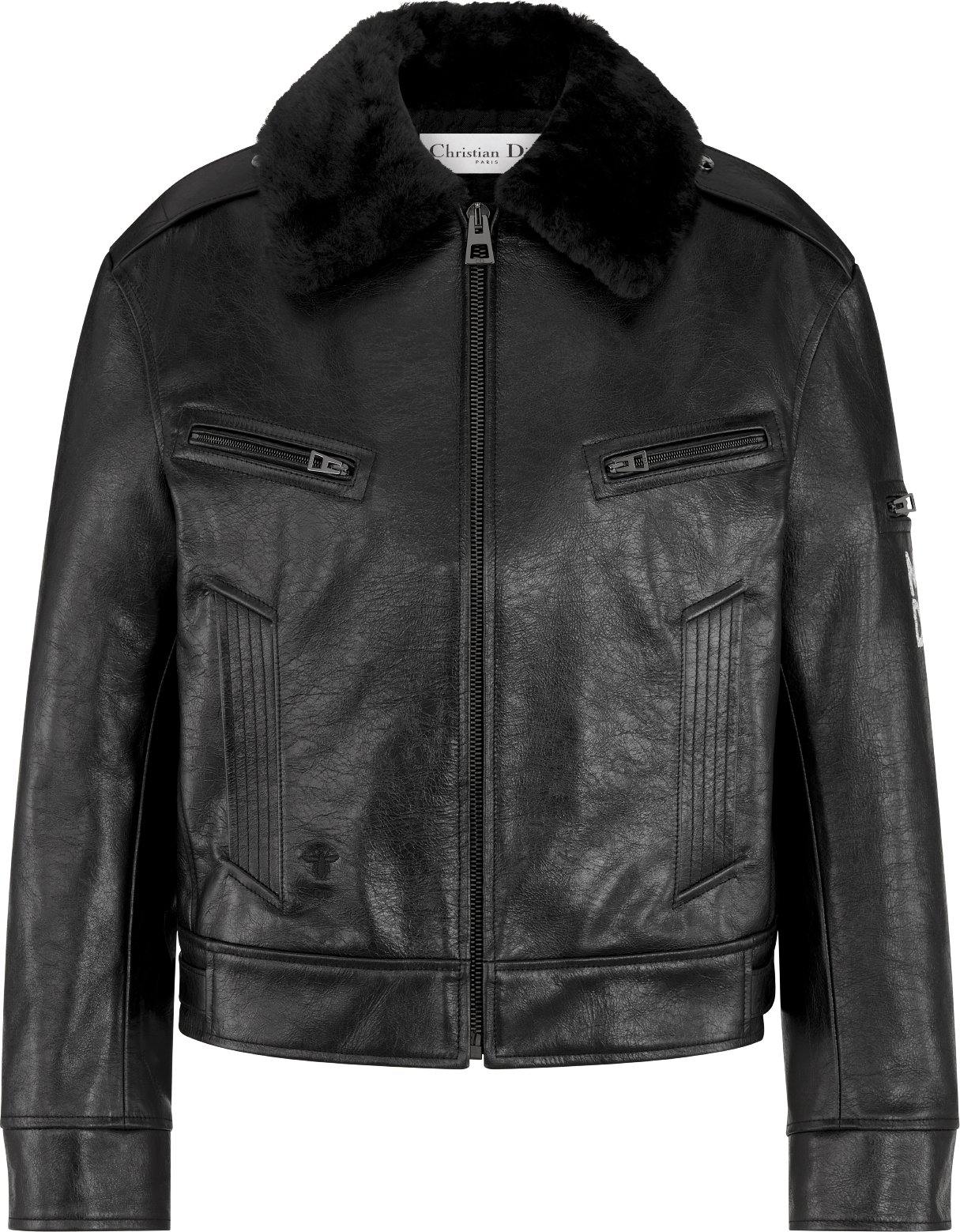 Dior leather jacket deals