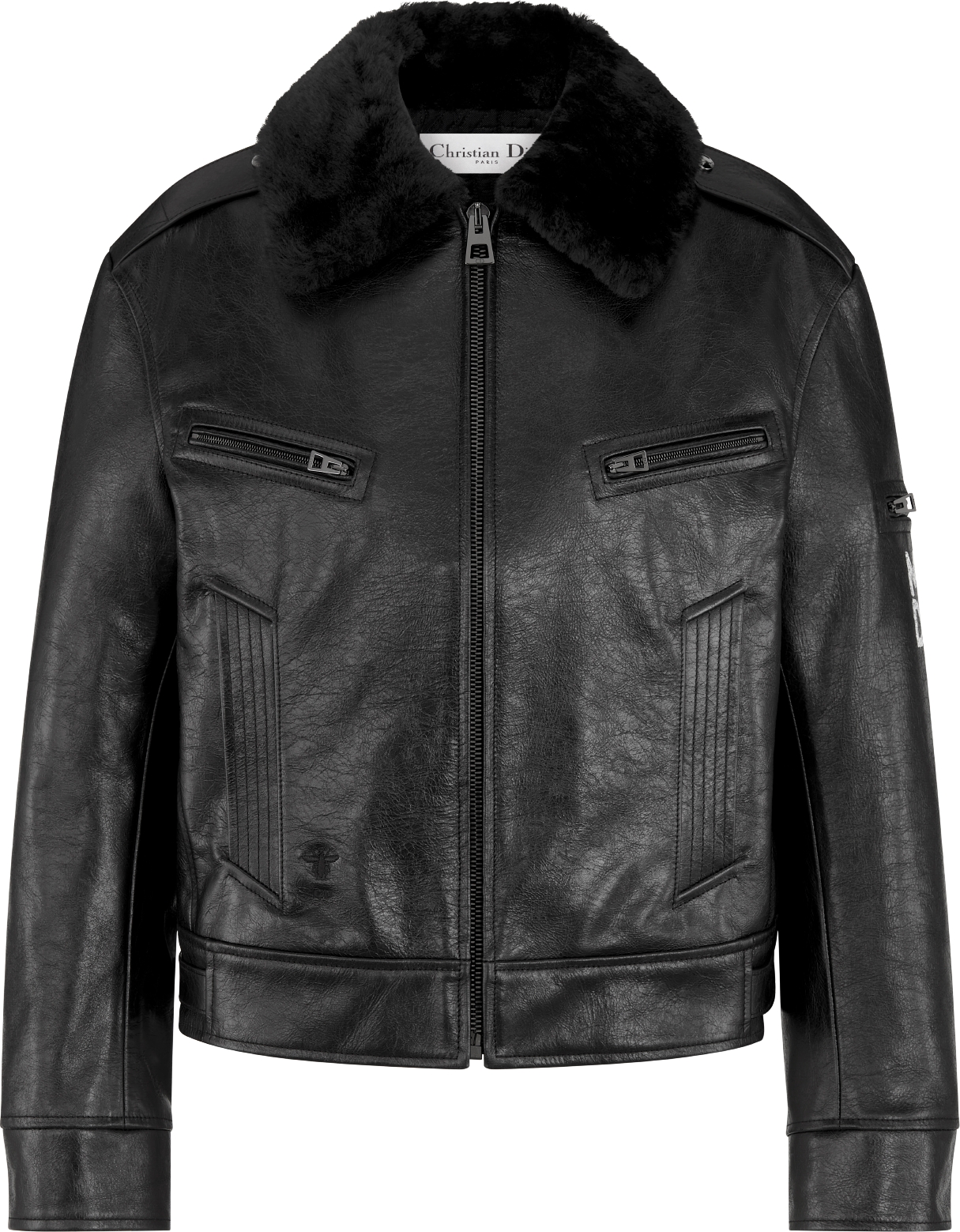 Dior shearling jacket hotsell