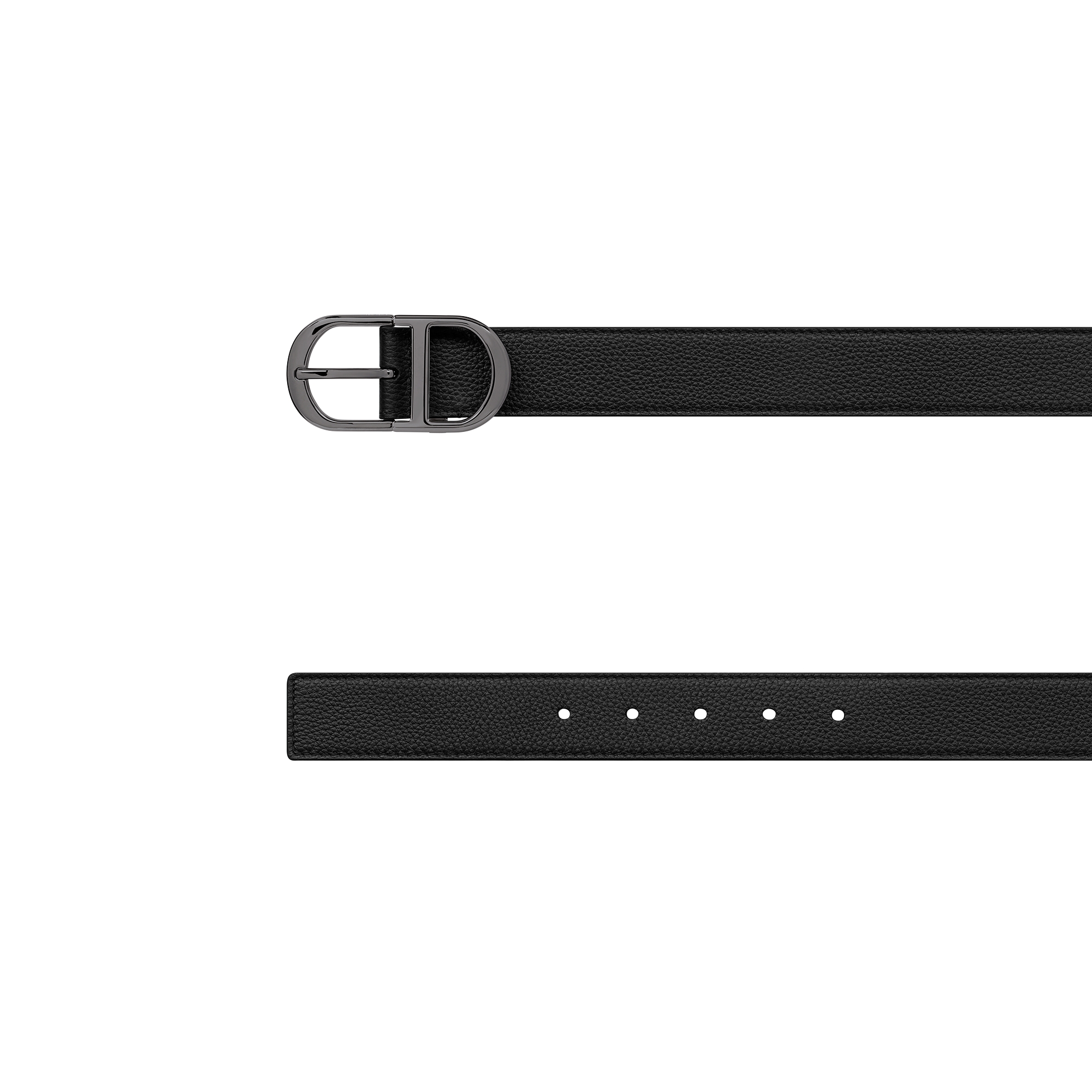 Belt Black Grained Calfskin, 33 MM E06