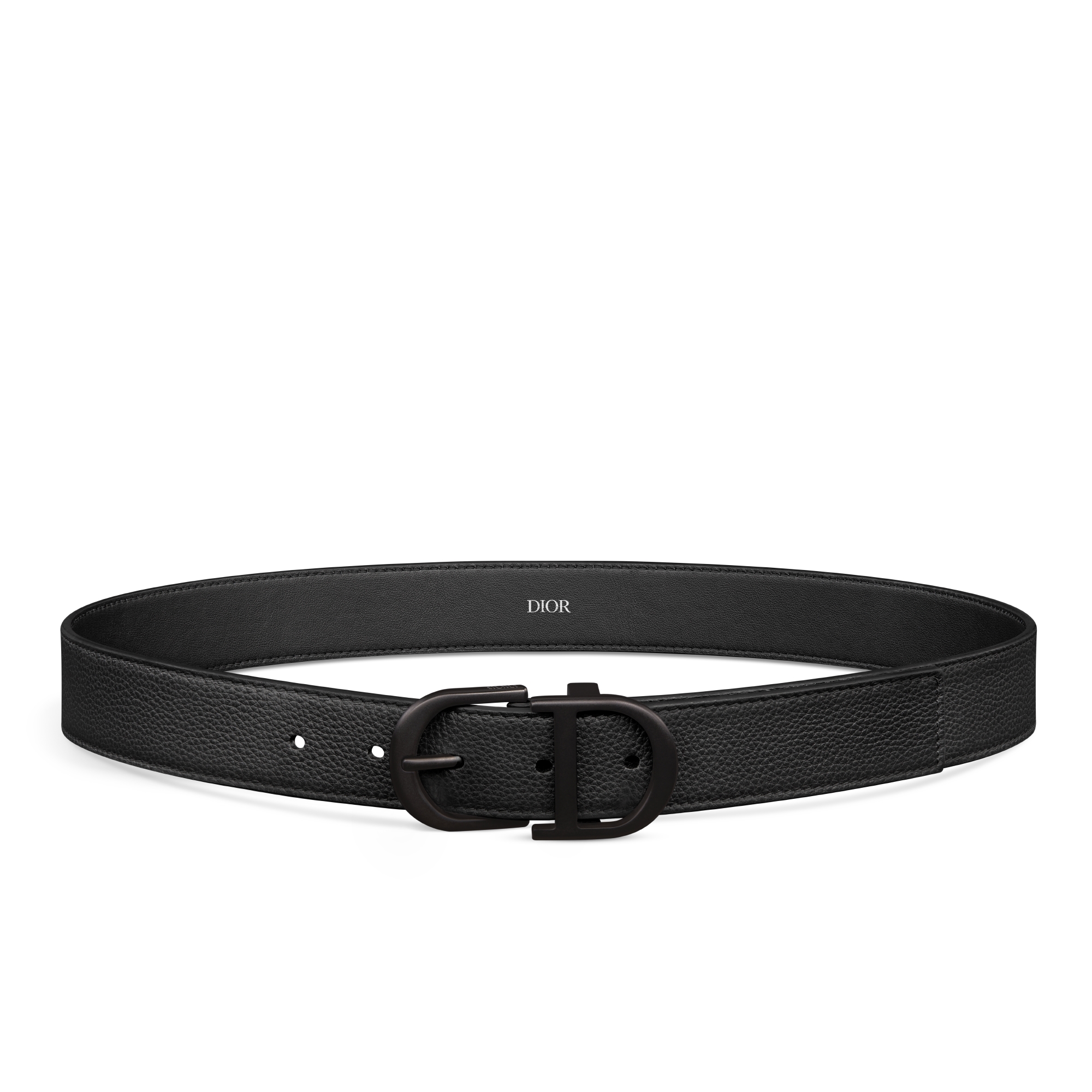 Belt Black Grained Calfskin, 33 MM E01