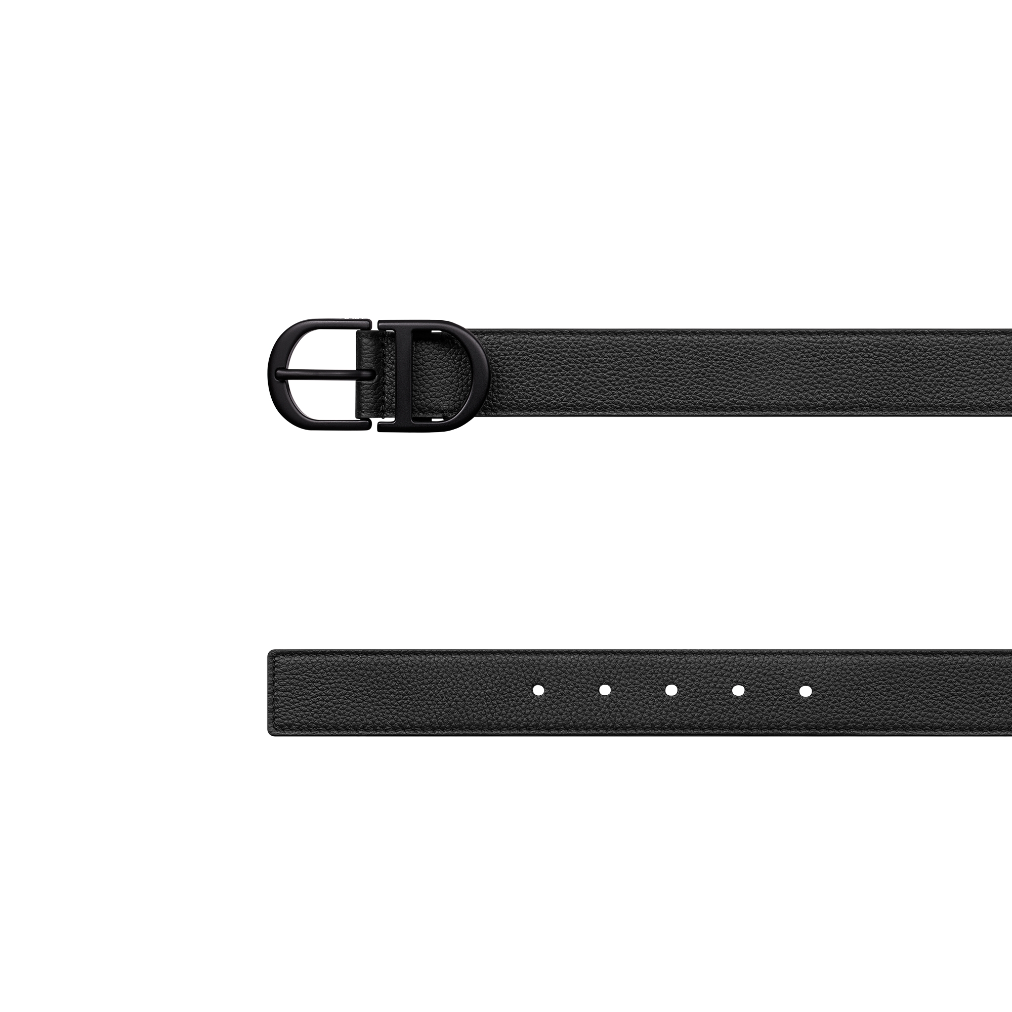 Belt Black Grained Calfskin, 33 MM E06