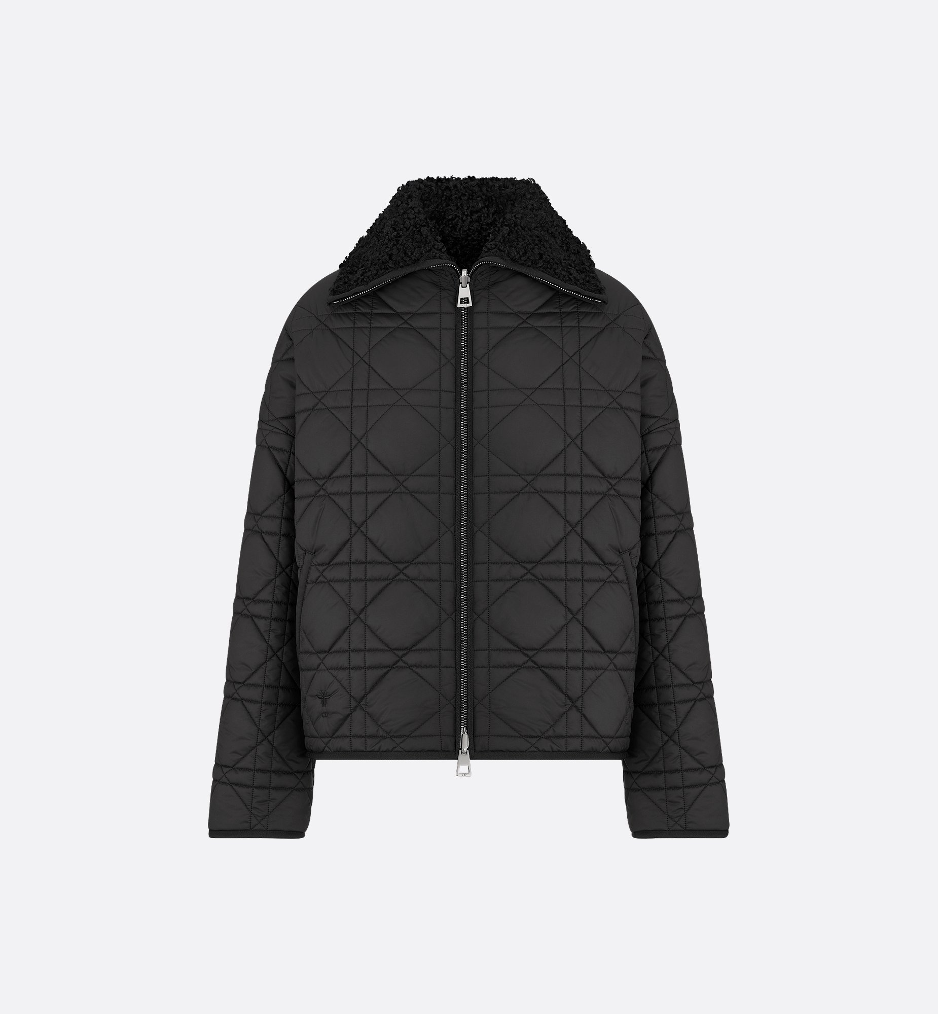 Reversible Macrocannage Peacoat Black Quilted Technical Reversible Macrocannage Peacoat Black Quilted Technical