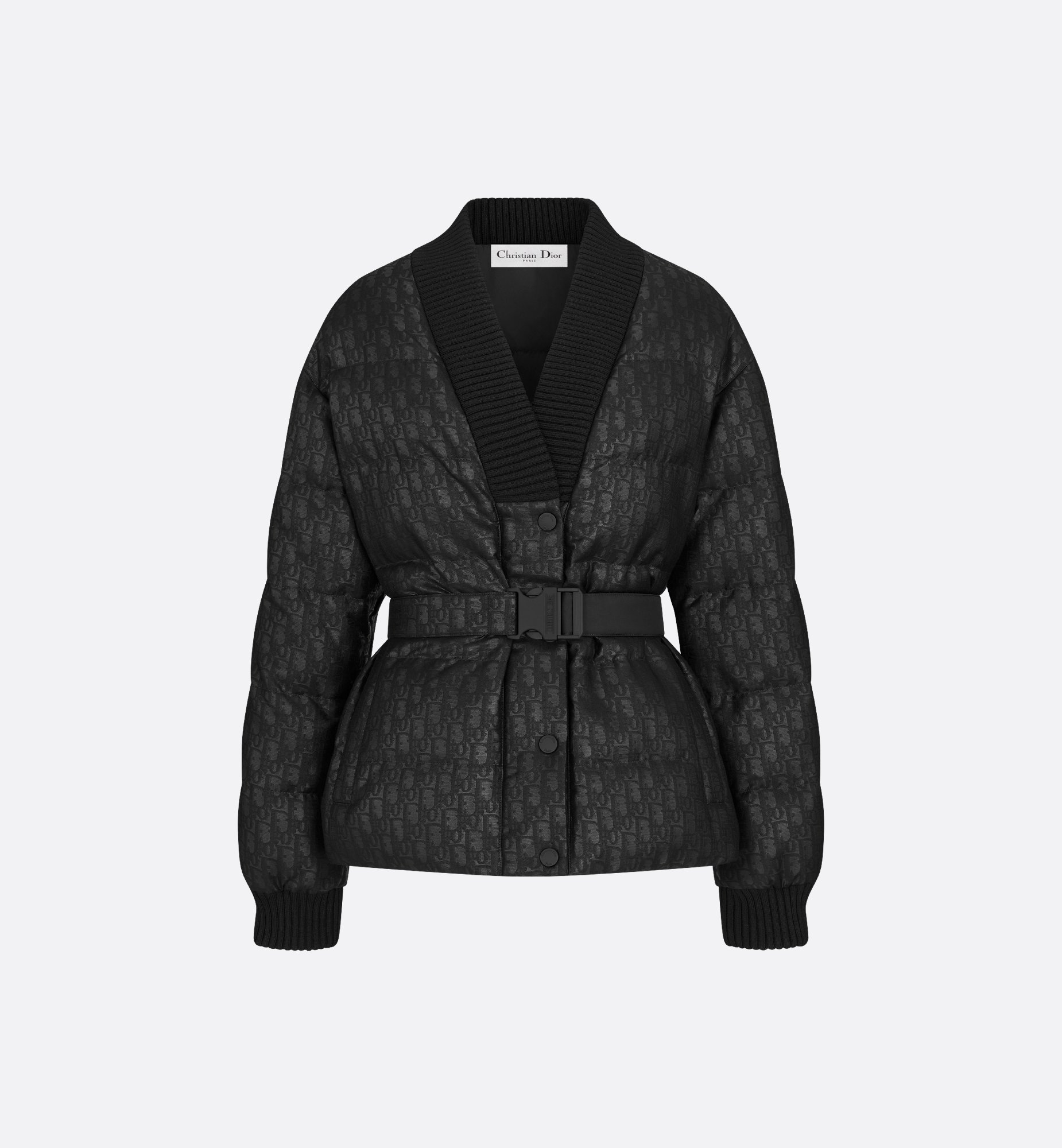 DiorAlps Reversible Belted Jacket Black Quilted Technical DiorAlps Reversible Belted Jacket Black Quilted Technical