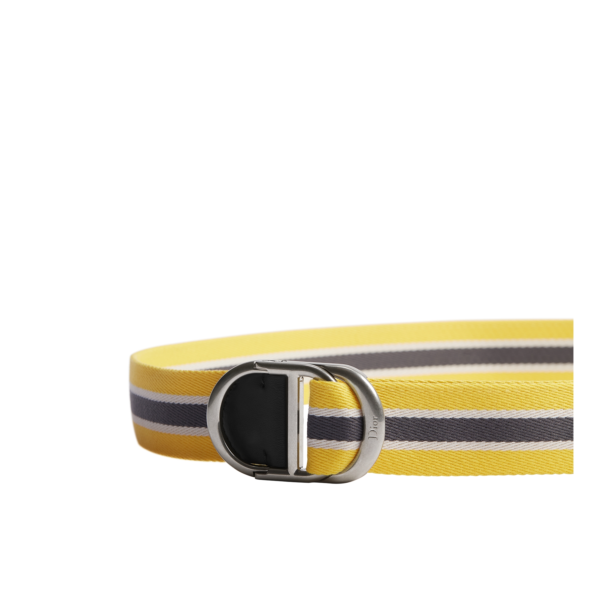 CD Belt Calfskin and Three-Tone Yellow Nylon, 35 MM E09