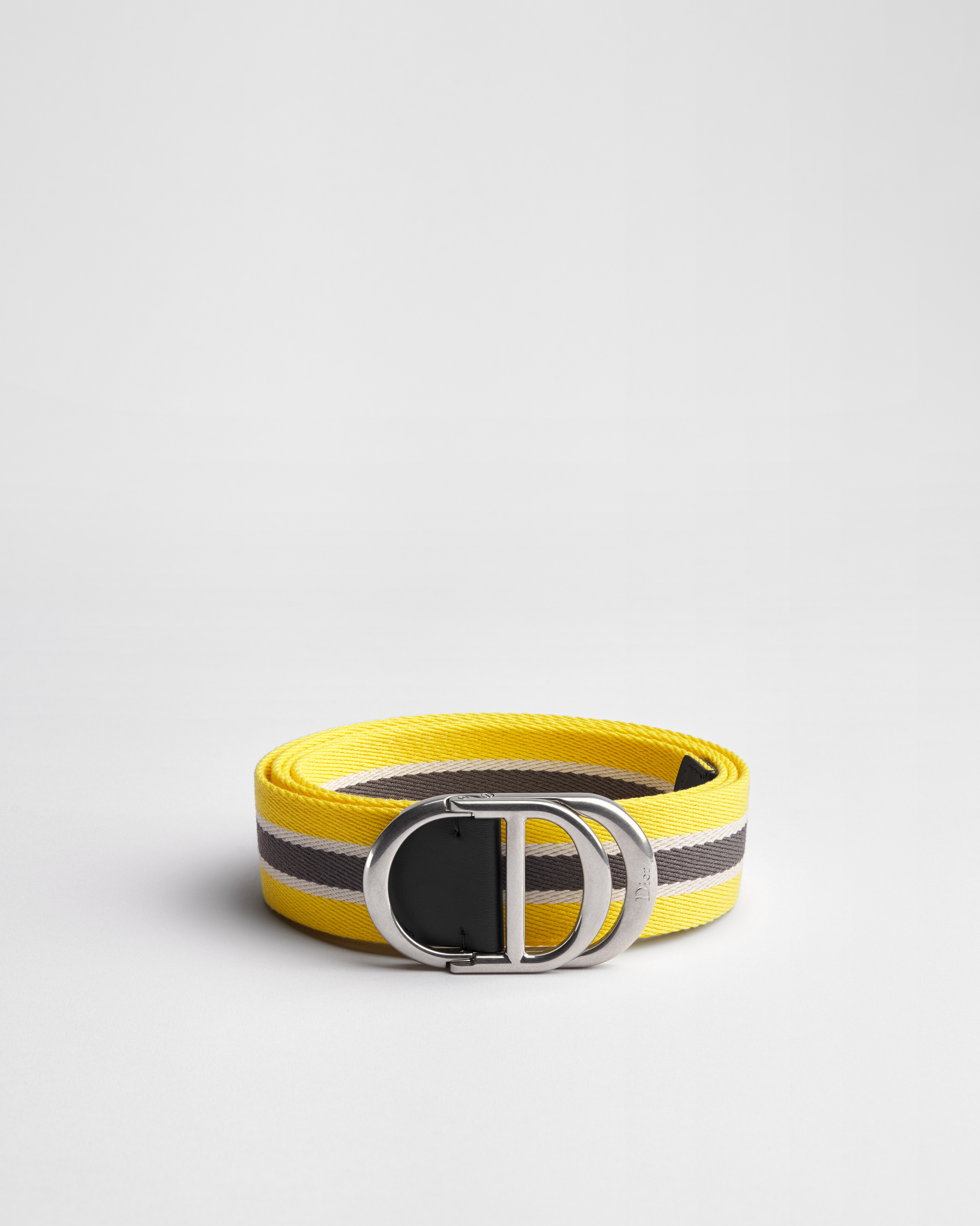 CD Belt Calfskin and Three-Tone Yellow Nylon, 35 MM E01