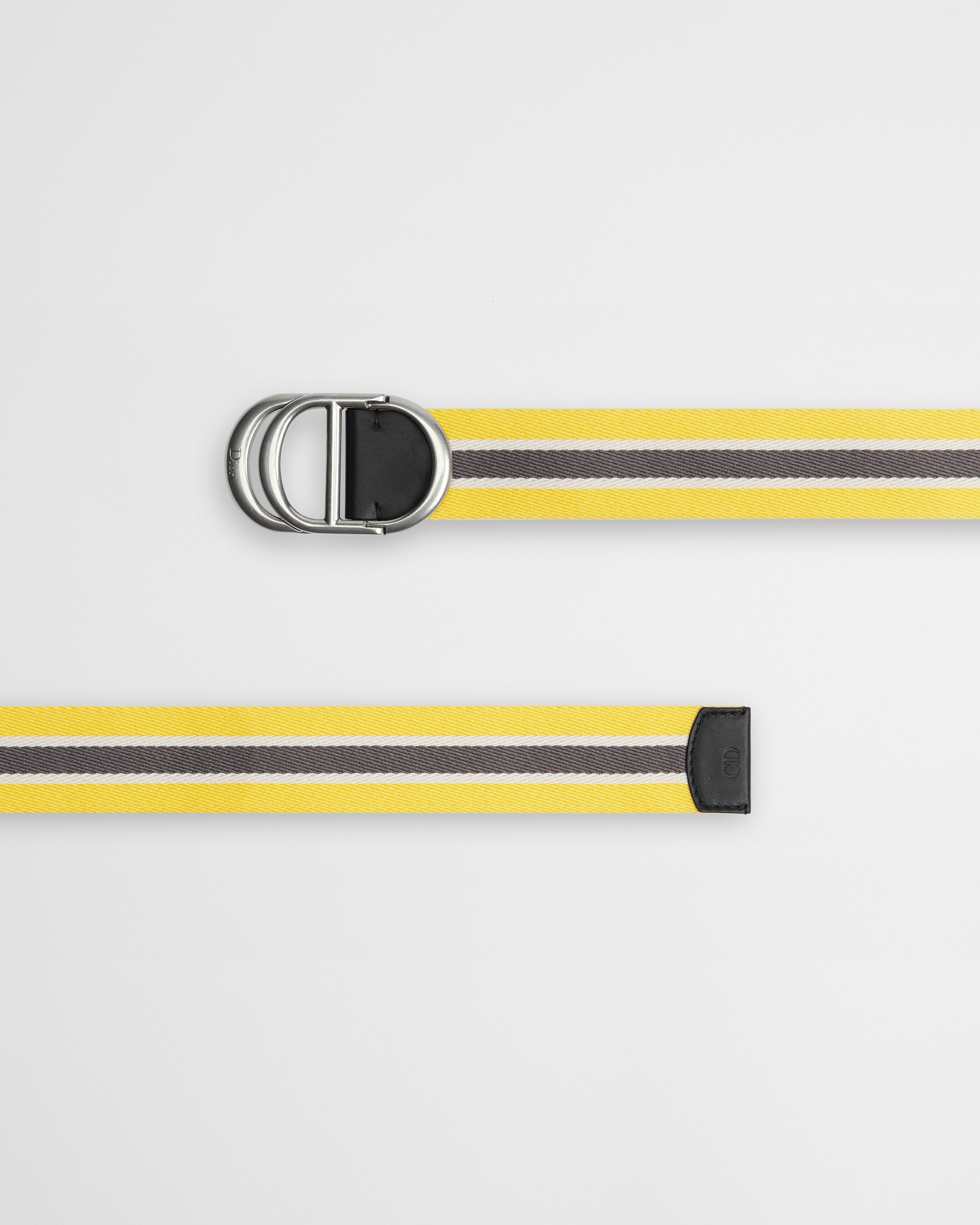 CD Belt Calfskin and Three-Tone Yellow Nylon, 35 MM E06