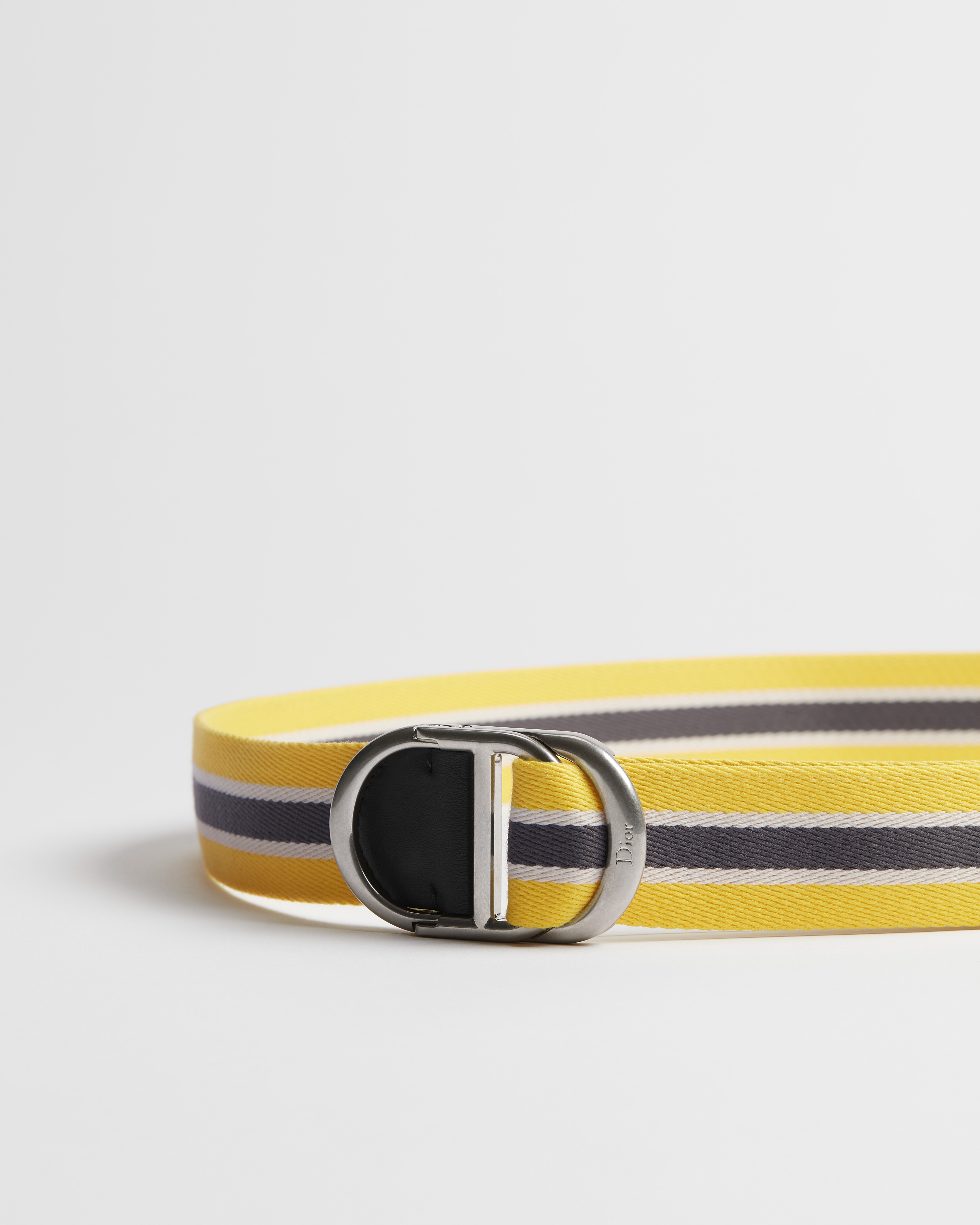 CD Belt Calfskin and Three-Tone Yellow Nylon, 35 MM E09