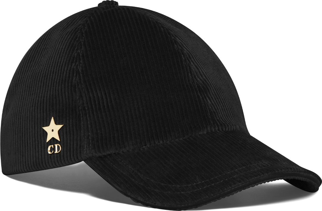 D-Player Cap Black Corduroy | DIOR