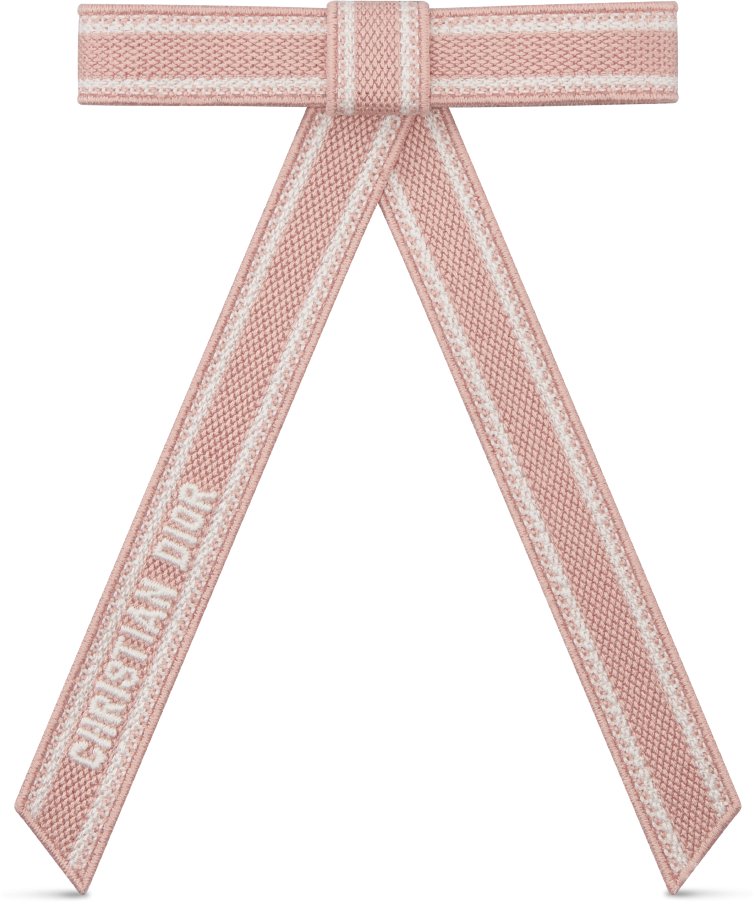 Christian Dior Embroidered Dior Twist Bow Front view Front view