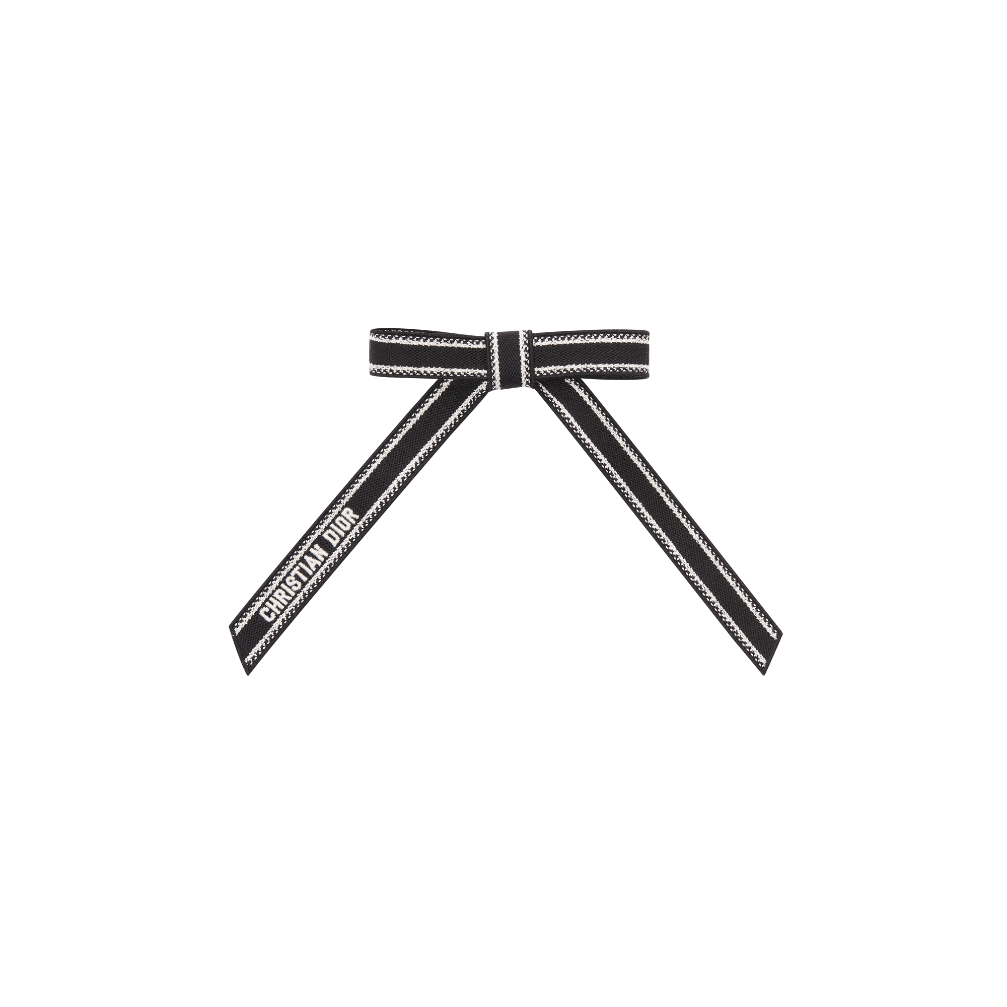 Christian Diorエンブロイダリー Dior Twist リボンバレッタ ブラック