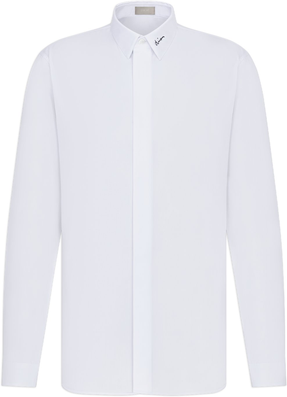 Shirt with Dior Embroidery Front view Front view