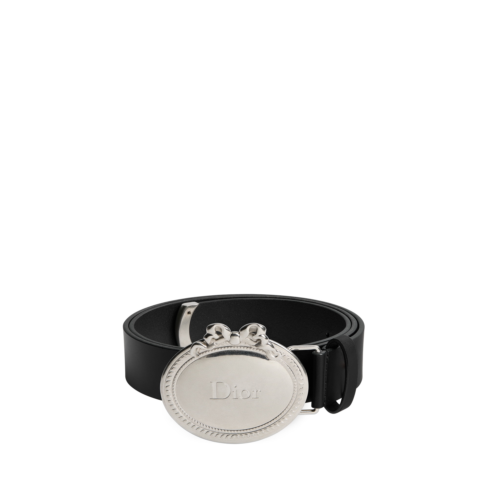 Dior Médaillon Belt Black Calfskin, 30 MM E01