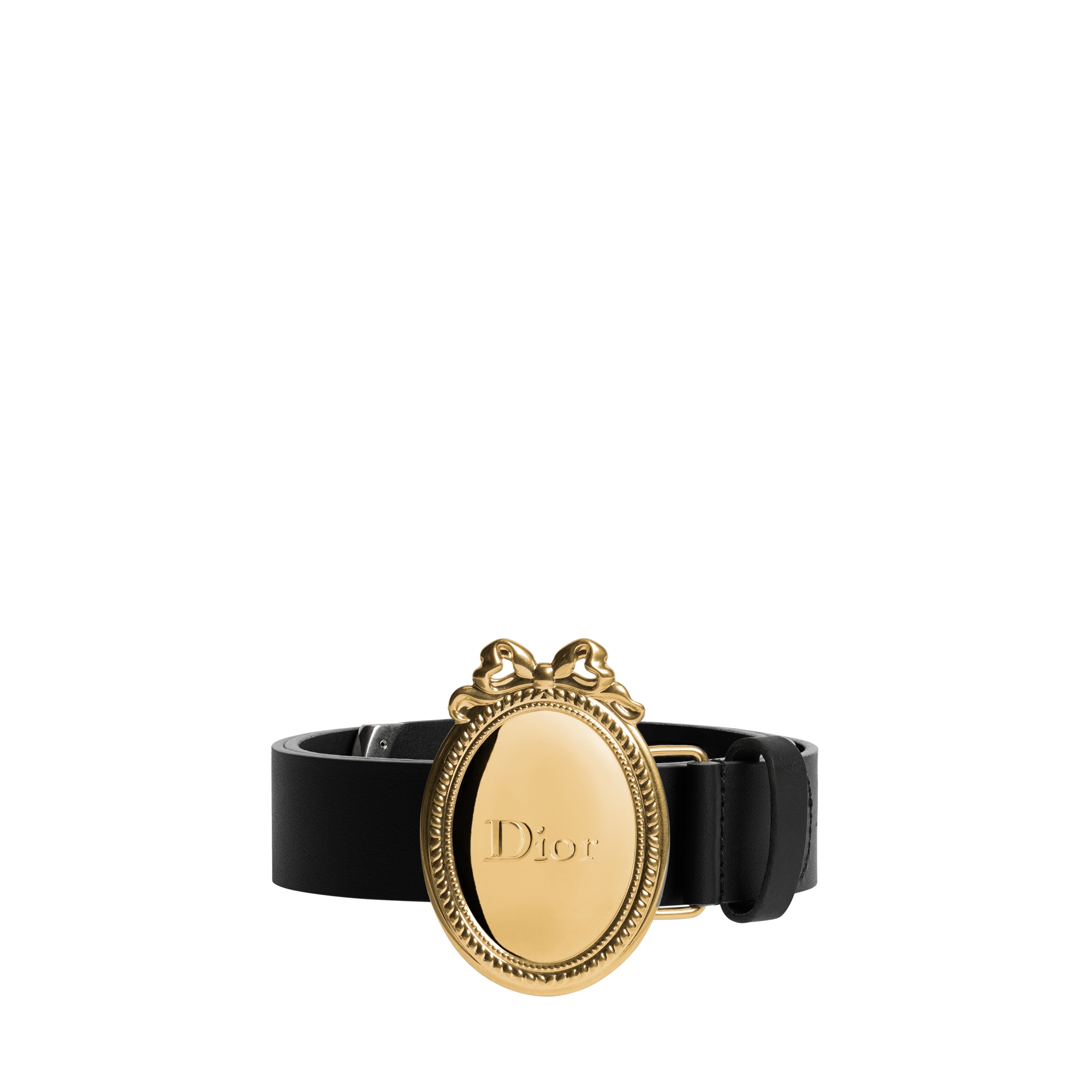 Dior Médaillon Belt Black Smooth Calfskin, 30 MM E01