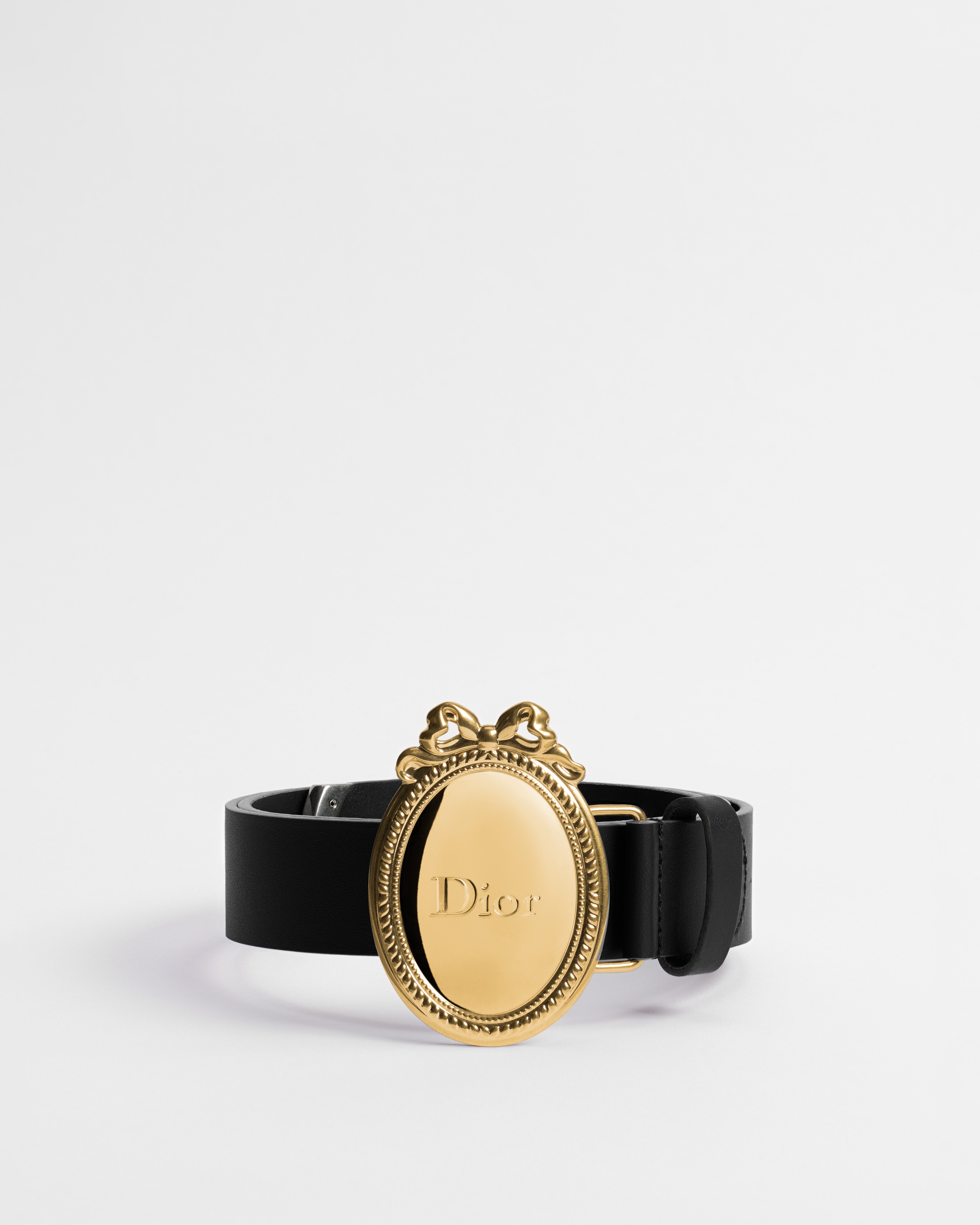 Dior Médaillon Belt Black Smooth Calfskin, 30 MM E01