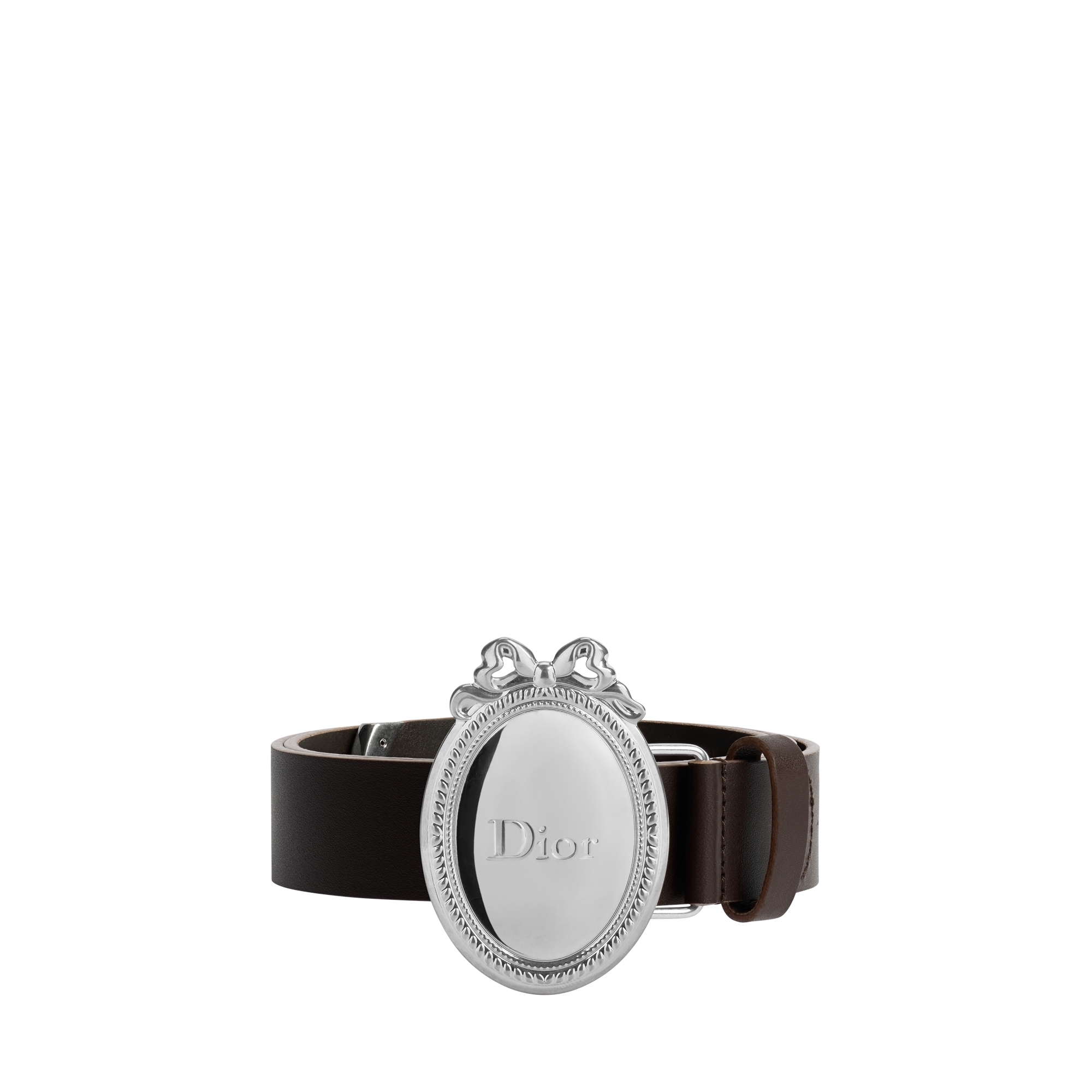 Dior Médaillon Belt Brown Smooth Calfskin, 30 MM E01