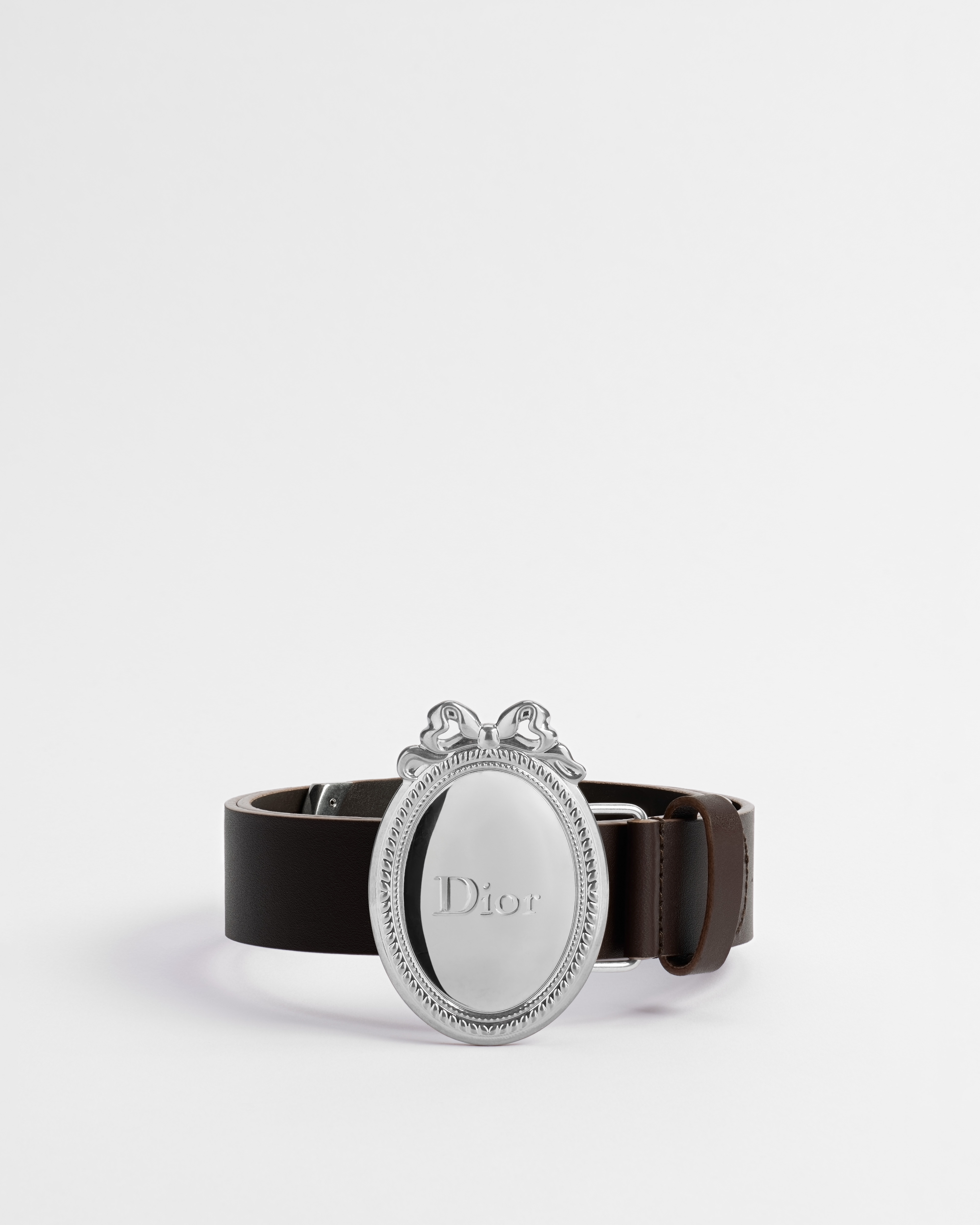 Dior Médaillon Belt Brown Smooth Calfskin, 30 MM E01