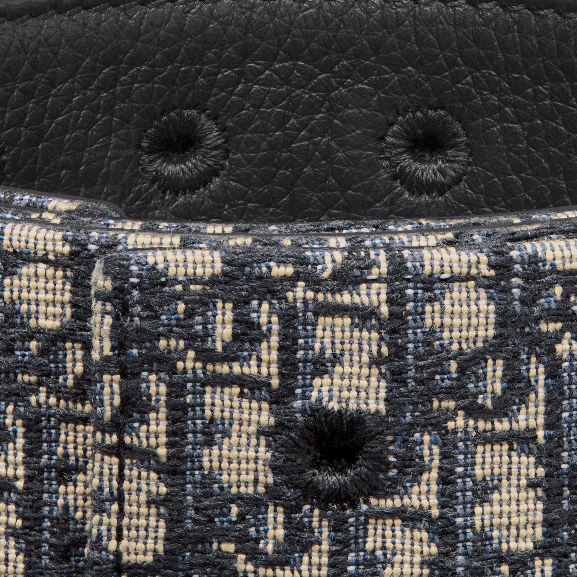 Wendbarer Gürtelriemen Micro Dior Oblique Jacquard in Beige und Schwarz und genarbtes Kalbsleder in Schwarz, 35 mm E09