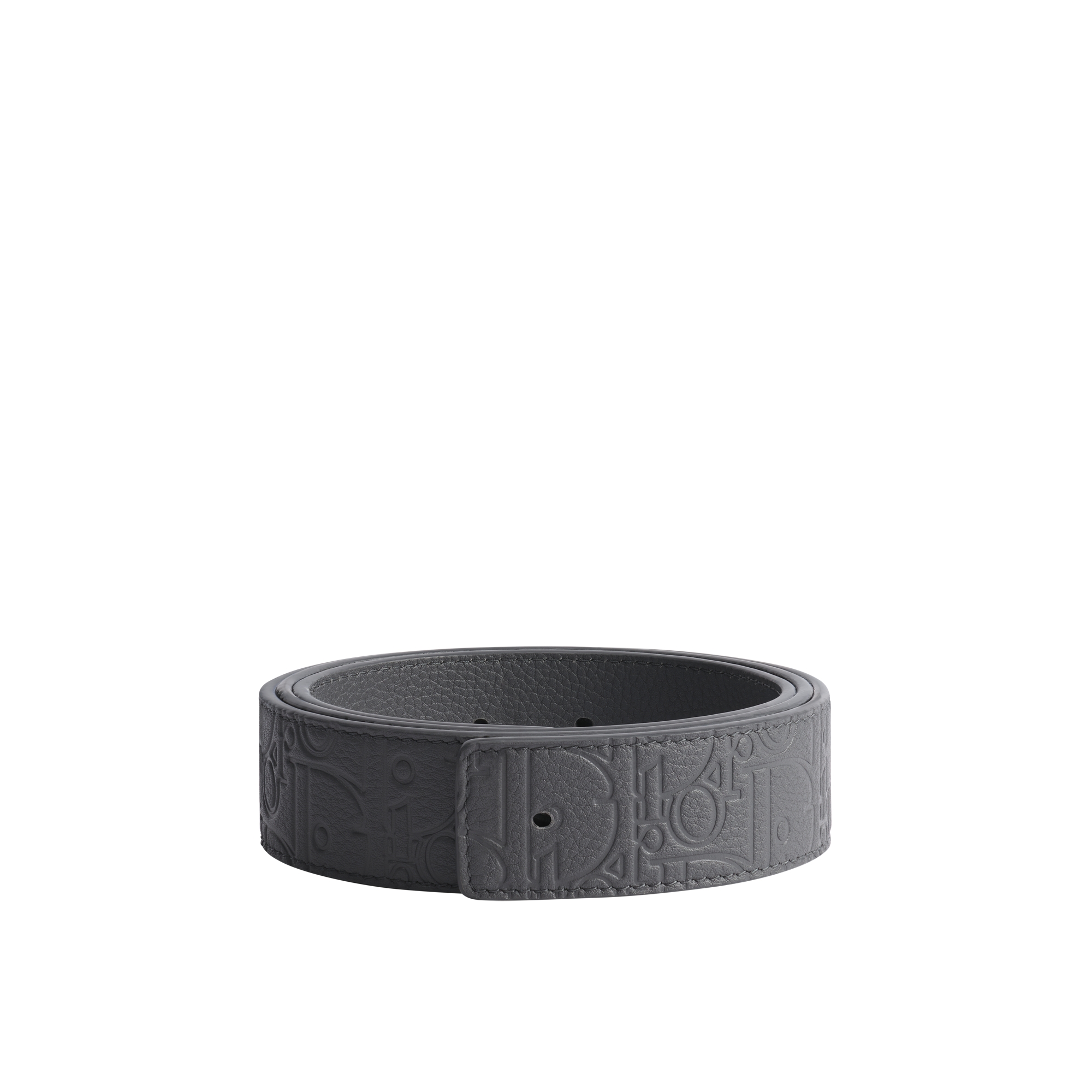  Genarbtes Dior Gravity Leder in Gris Flanelle und genarbtes Kalbsleder in Gris Flanelle, 35 mm
