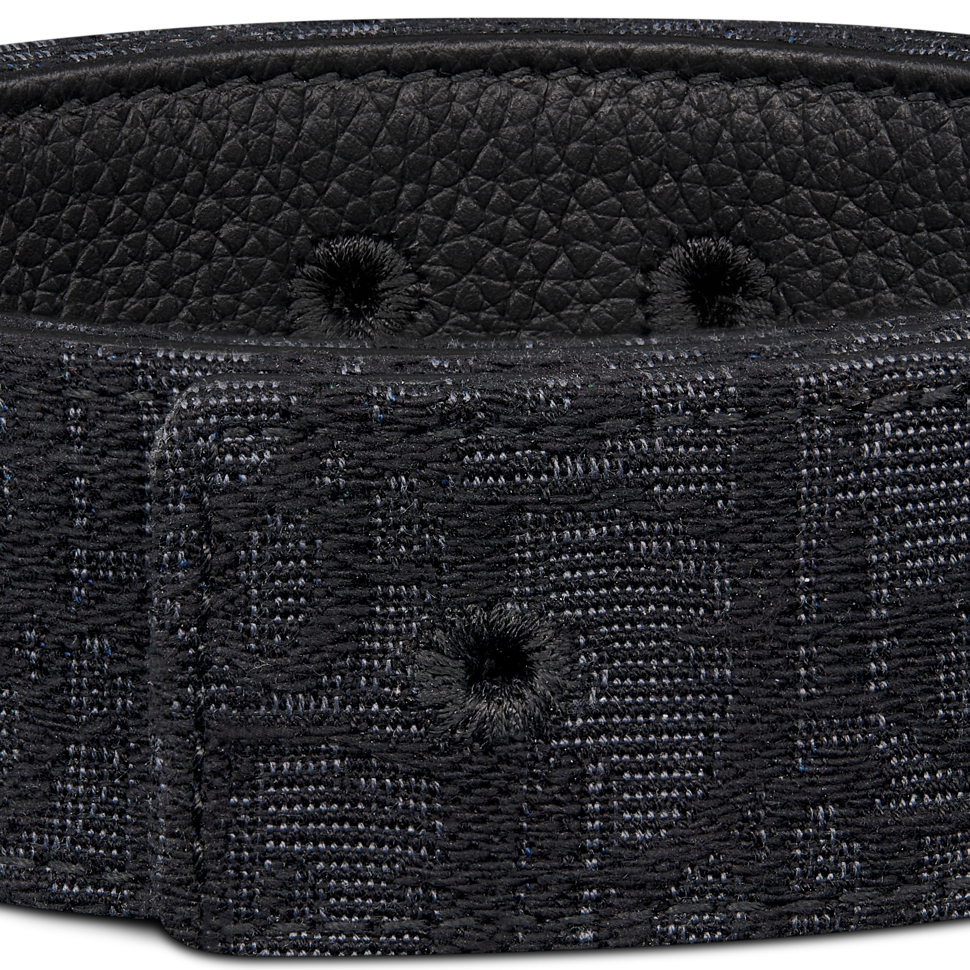 Reversible Belt Strap Black Dior Oblique Jacquard and Black Grained Calfskin, 35 MM E09