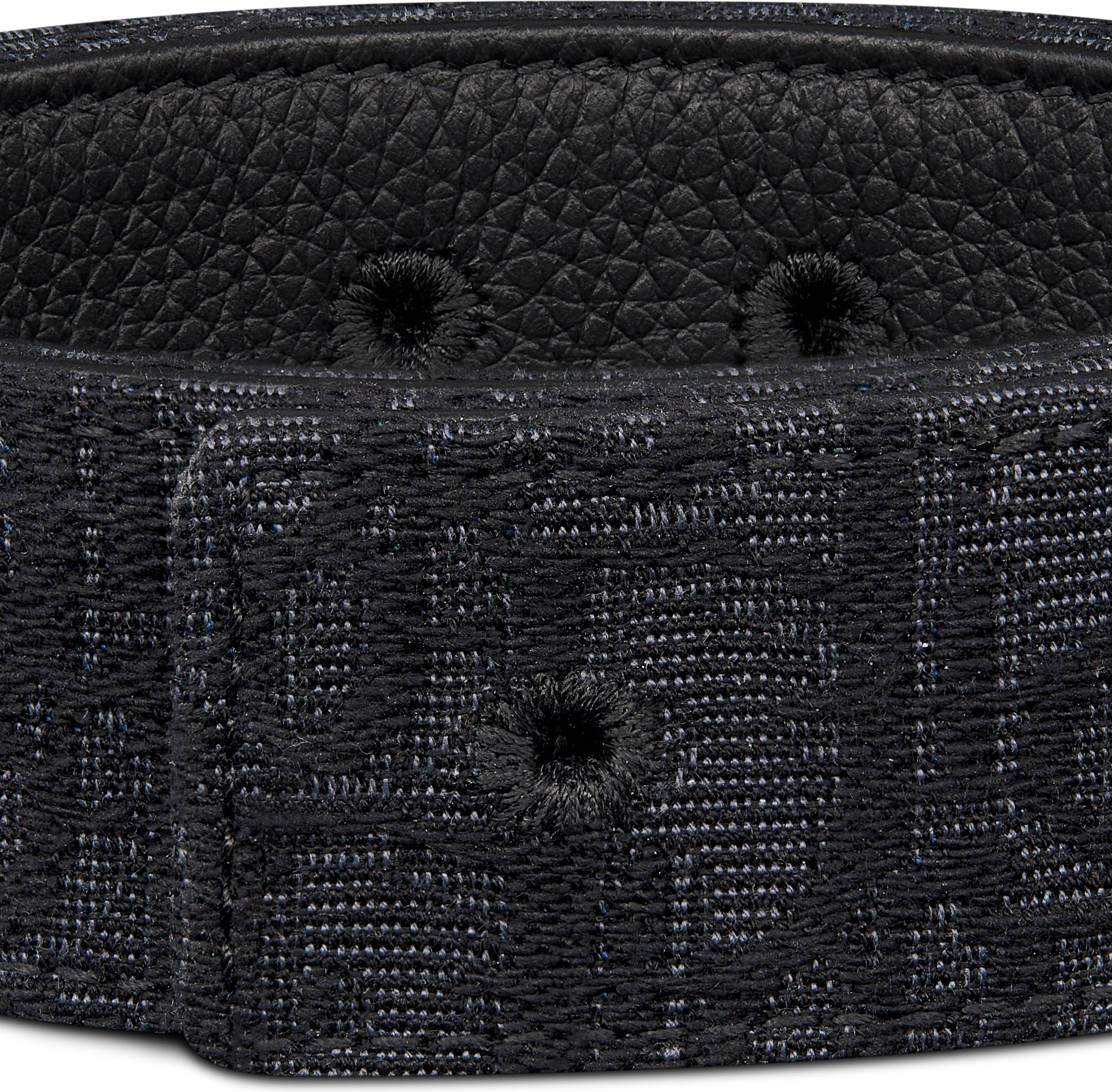 Ceinture réversible Cuir de veau lisse noir et marron, 30 mm