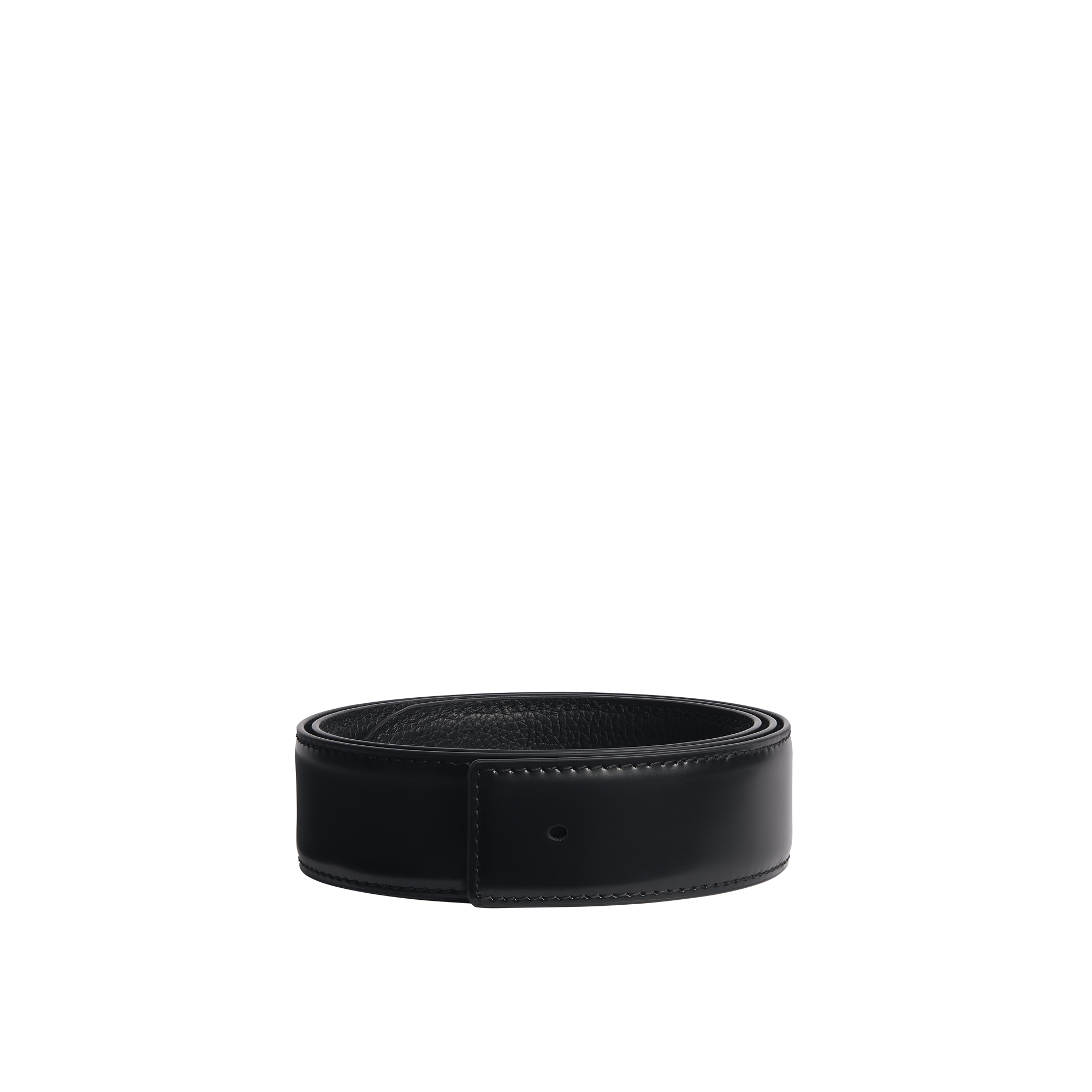 Reversible Belt Strap Black Smooth Calfskin, 35 MM E01