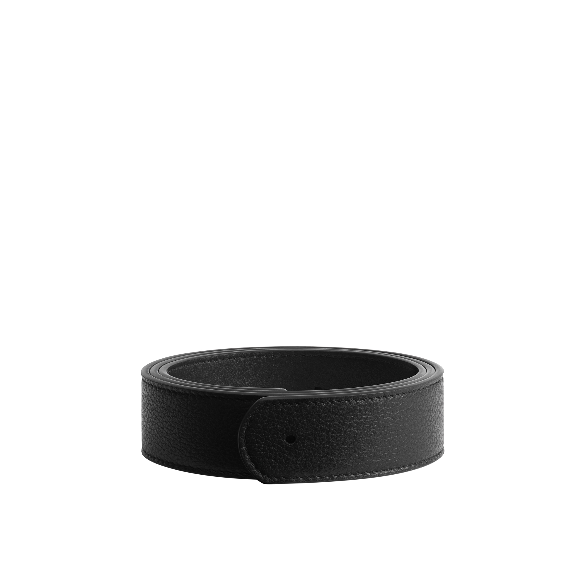 Reversible Belt Strap Black Smooth Calfskin, 35 MM E01