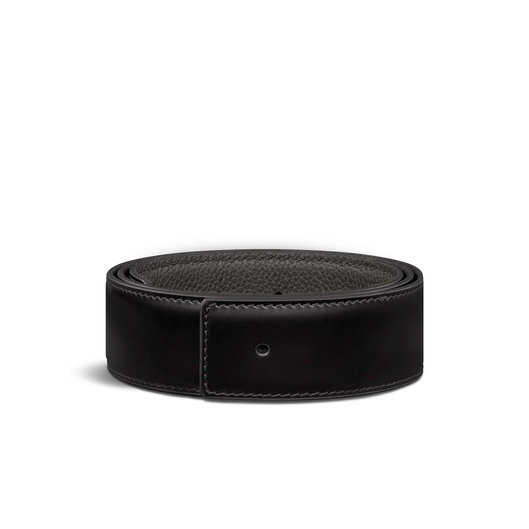 Reversible Belt Strap Black Smooth Calfskin, 35 MM E03