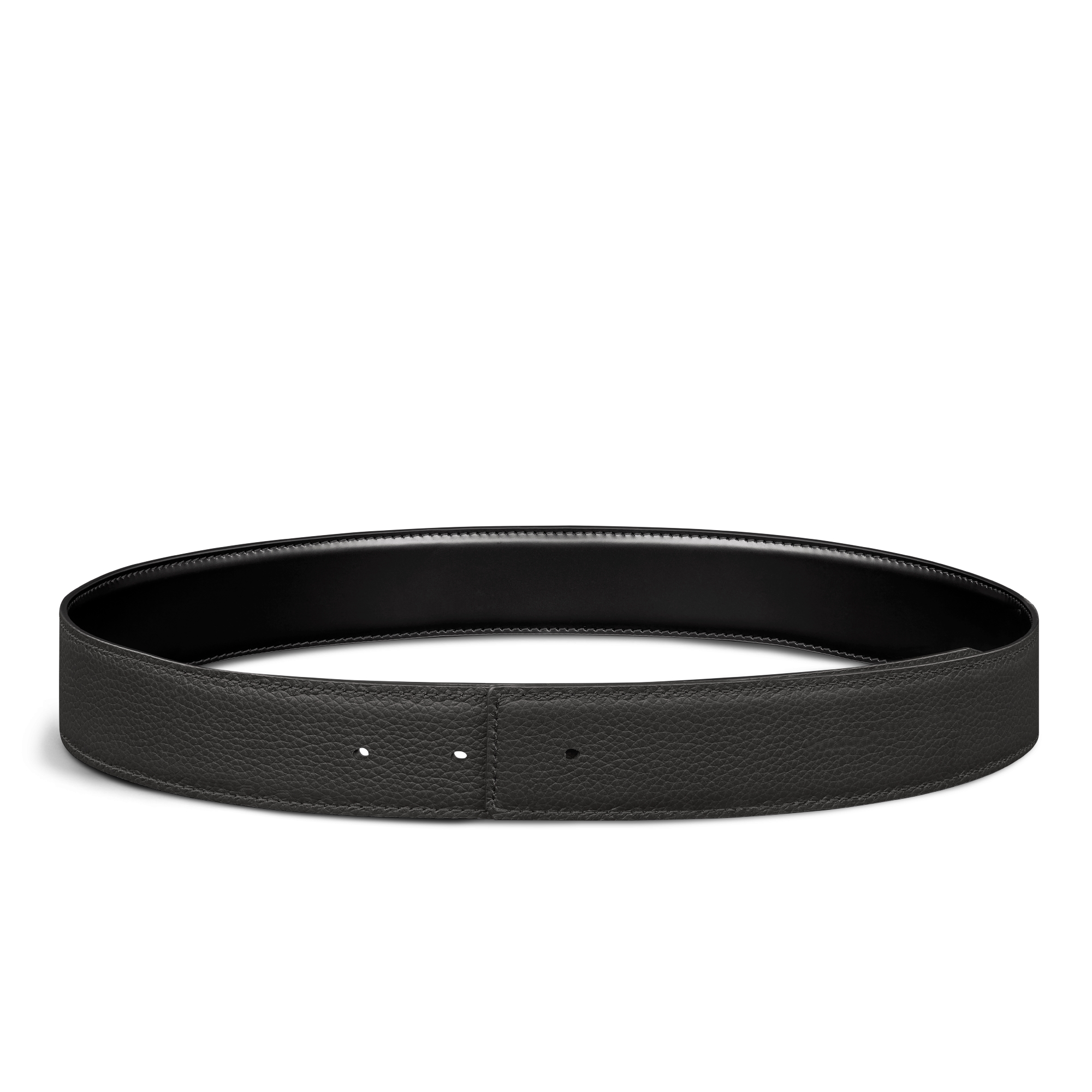 Reversible Belt Strap Black Smooth Calfskin, 35 MM E07