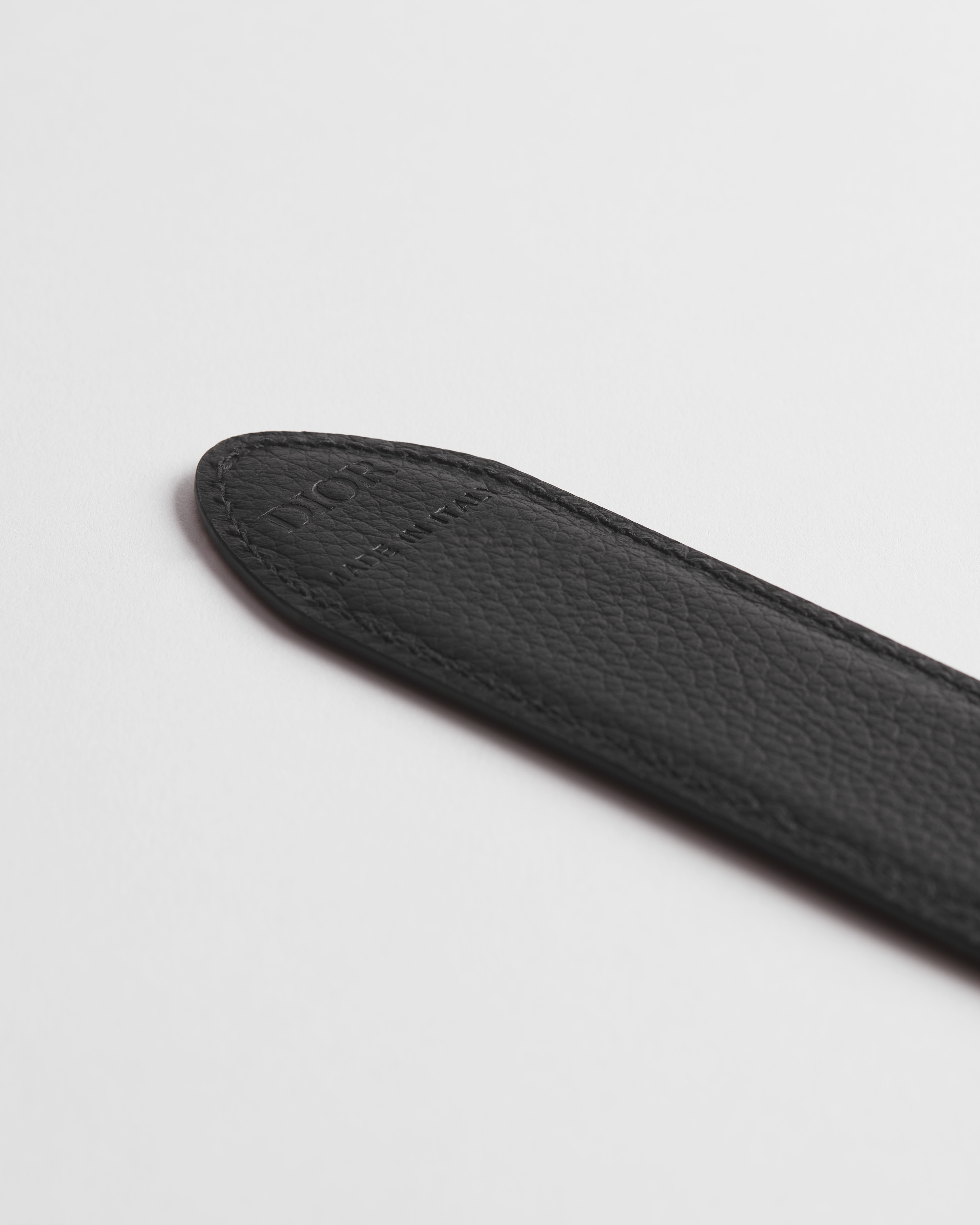 Cintura reversibile Pelle di vitello liscia nera, 35 mm E10