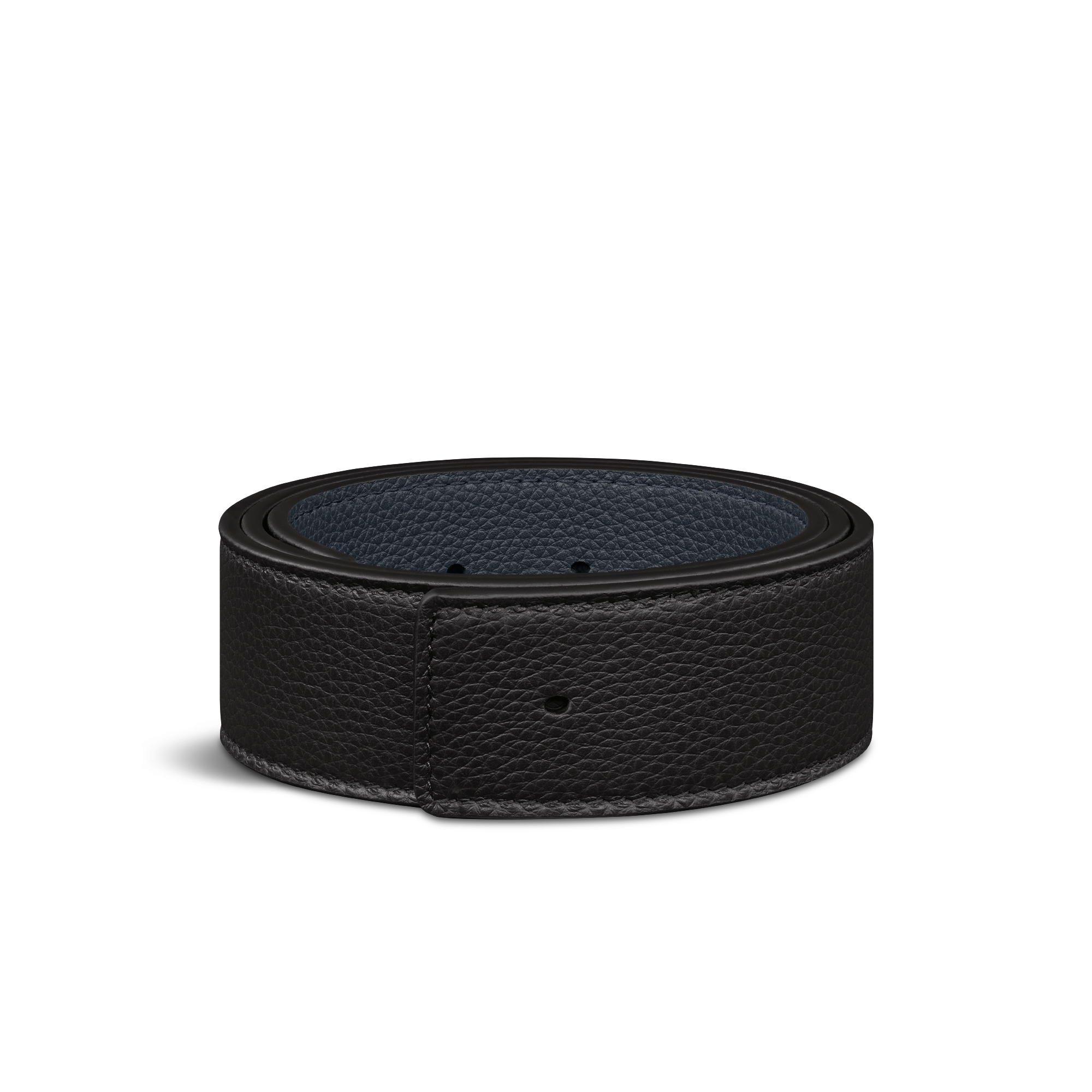 Correa De Cinturón Reversible Piel De Becerro Graneada Gris Dior Y Piel
