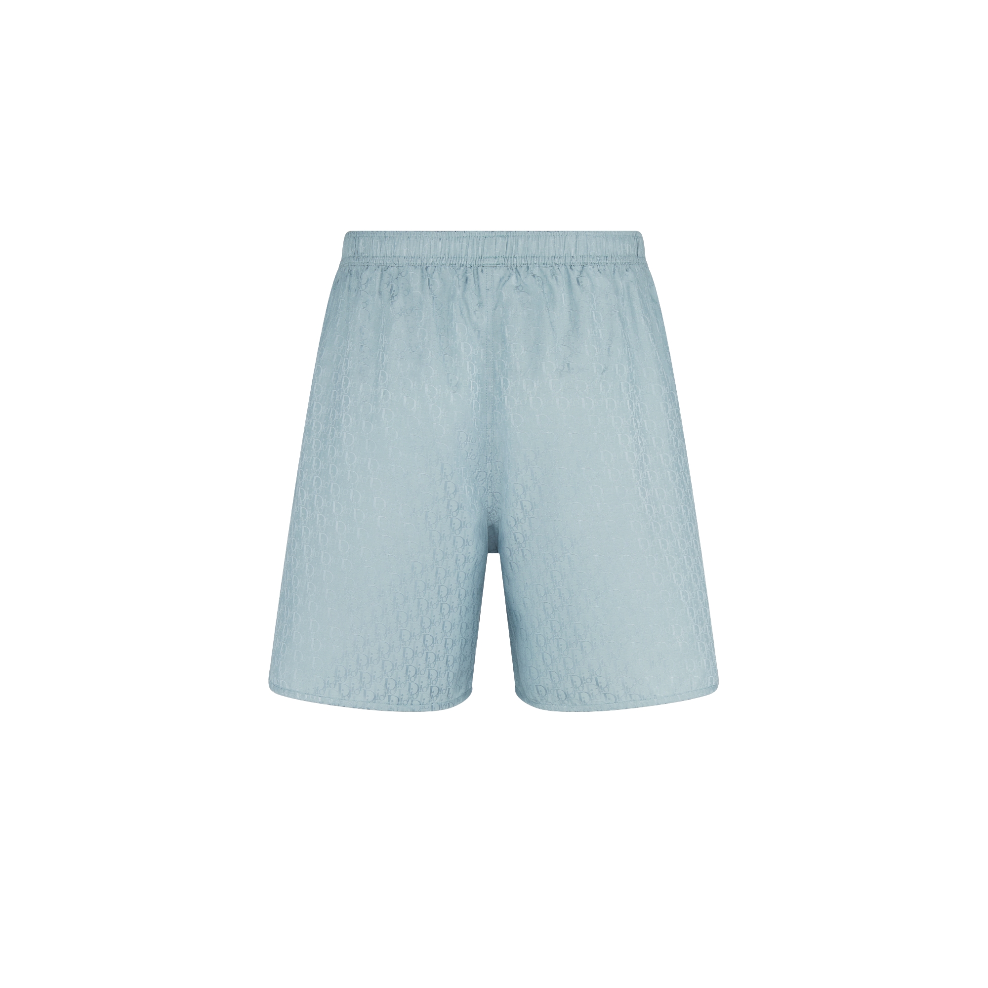 Dior Oblique Shorts Blue Silk and Cotton Jacquard E08