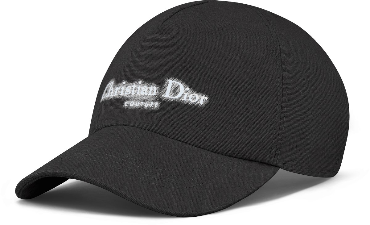 Christian Dior Couture Cap Black Cotton Canvas DIOR