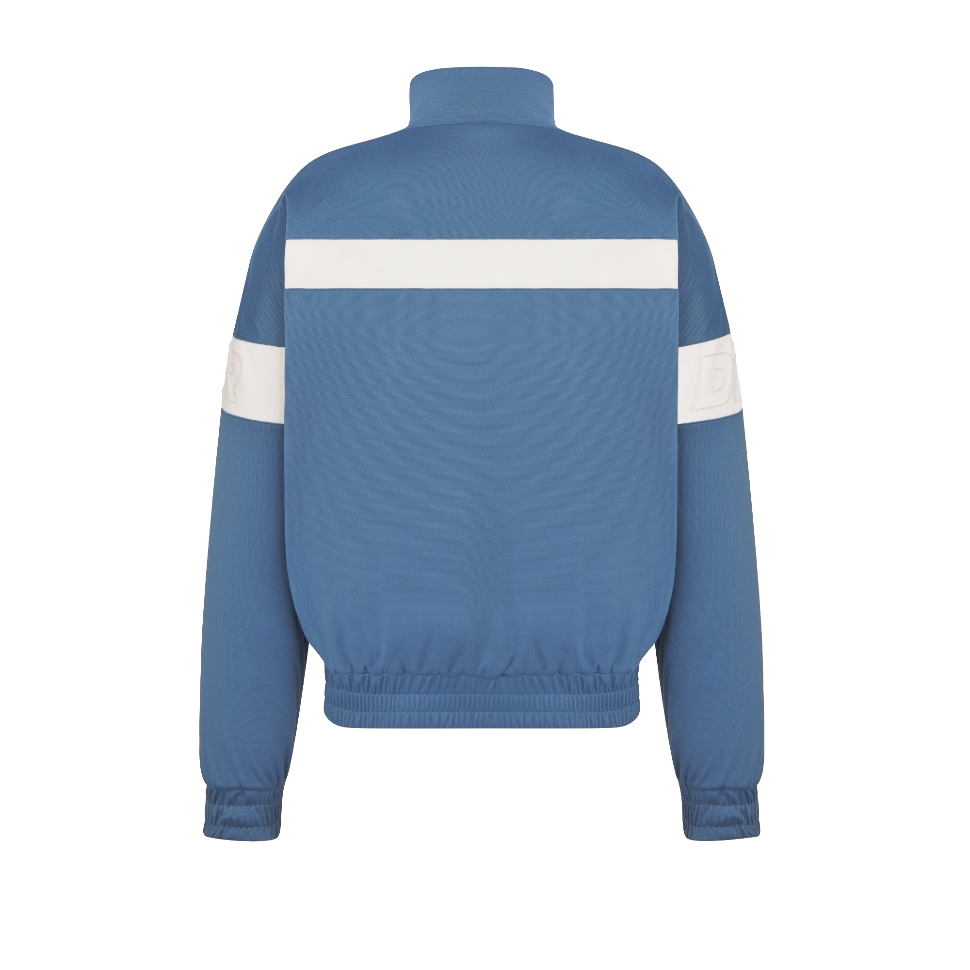 DIOR AND PARLEY Trainingsjacke mit Reißverschluss Parley Ocean Plastic® Jersey aus Baumwollmischung in Blau und Weiß E08